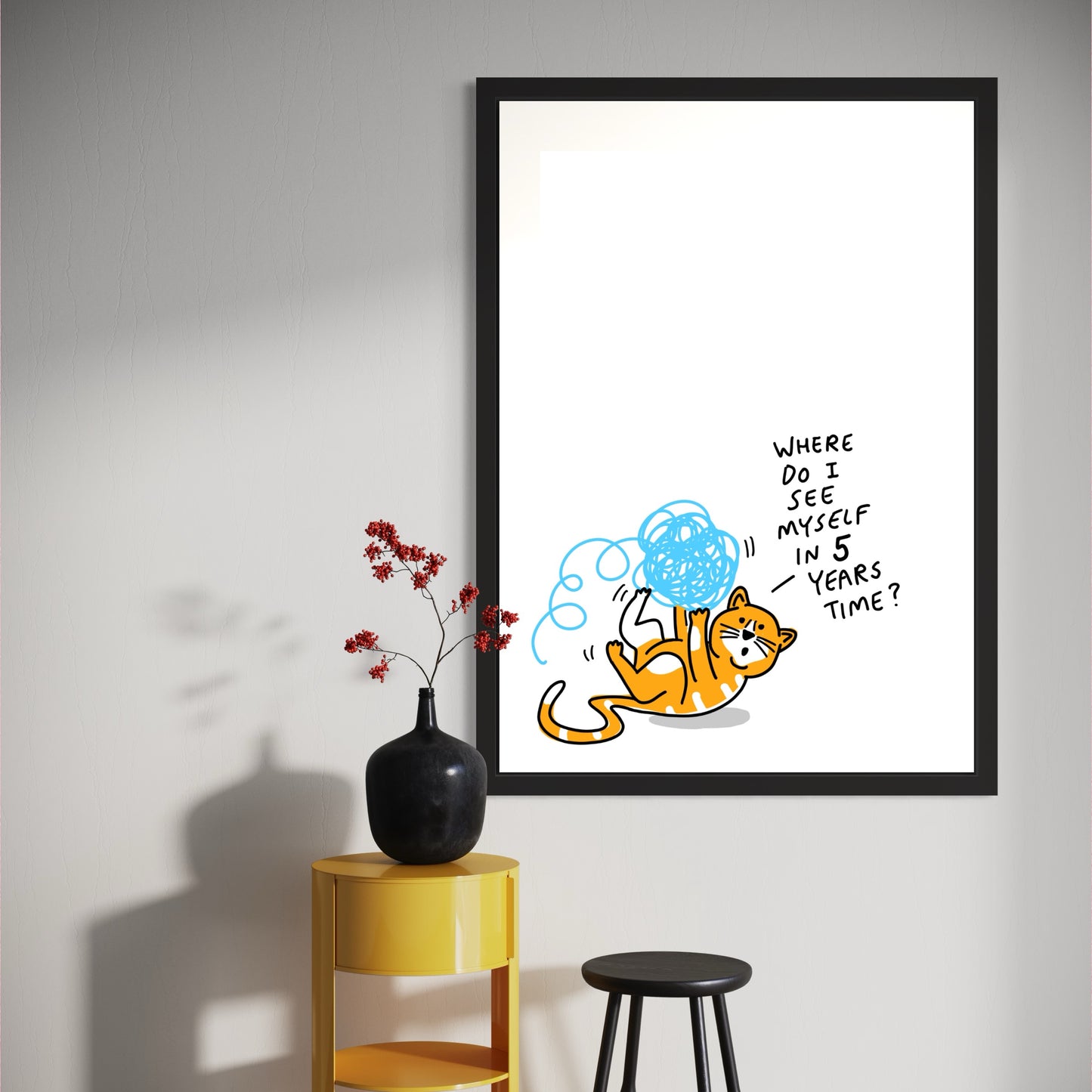 In 5 years time Cat print