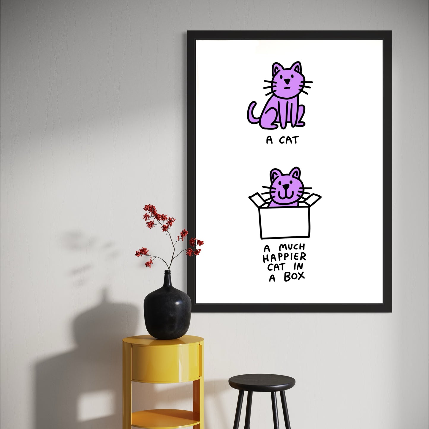 Cat in a Box Print