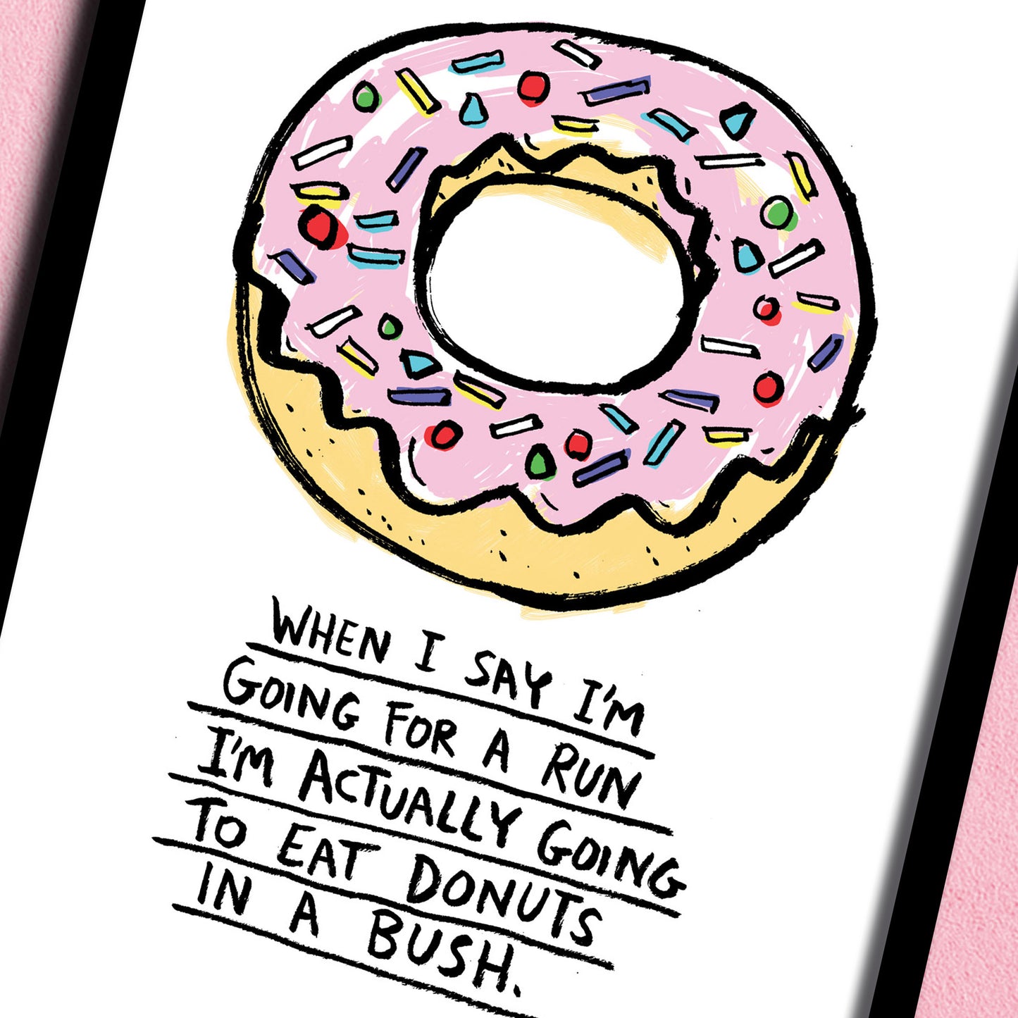 Donuts in a Bush print