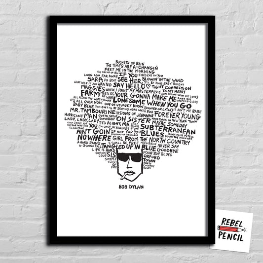 Bob Dylan - Hair print