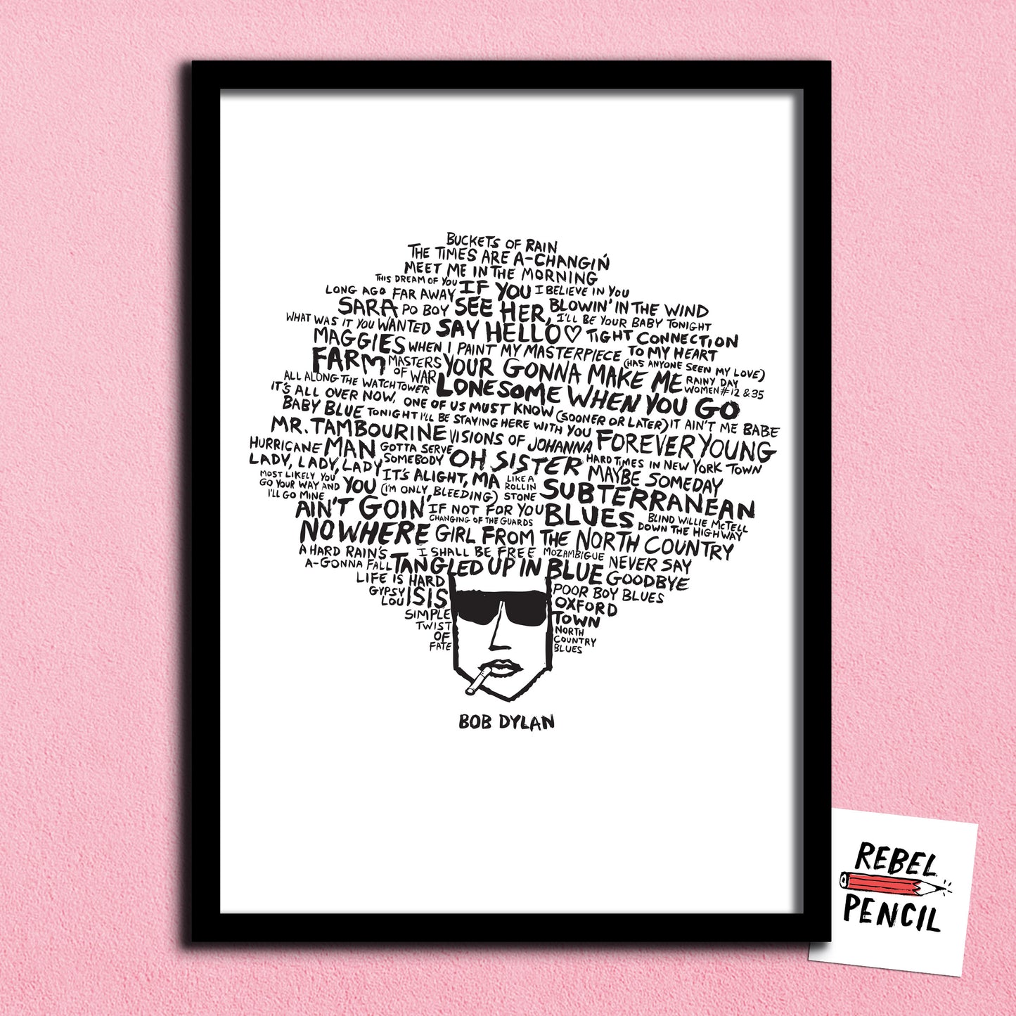 Bob Dylan - Hair print