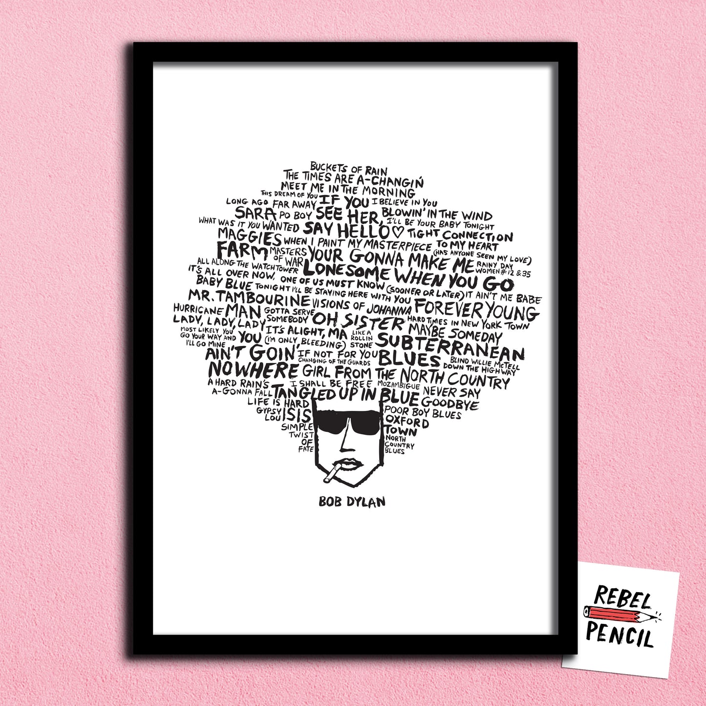Bob Dylan - Hair print