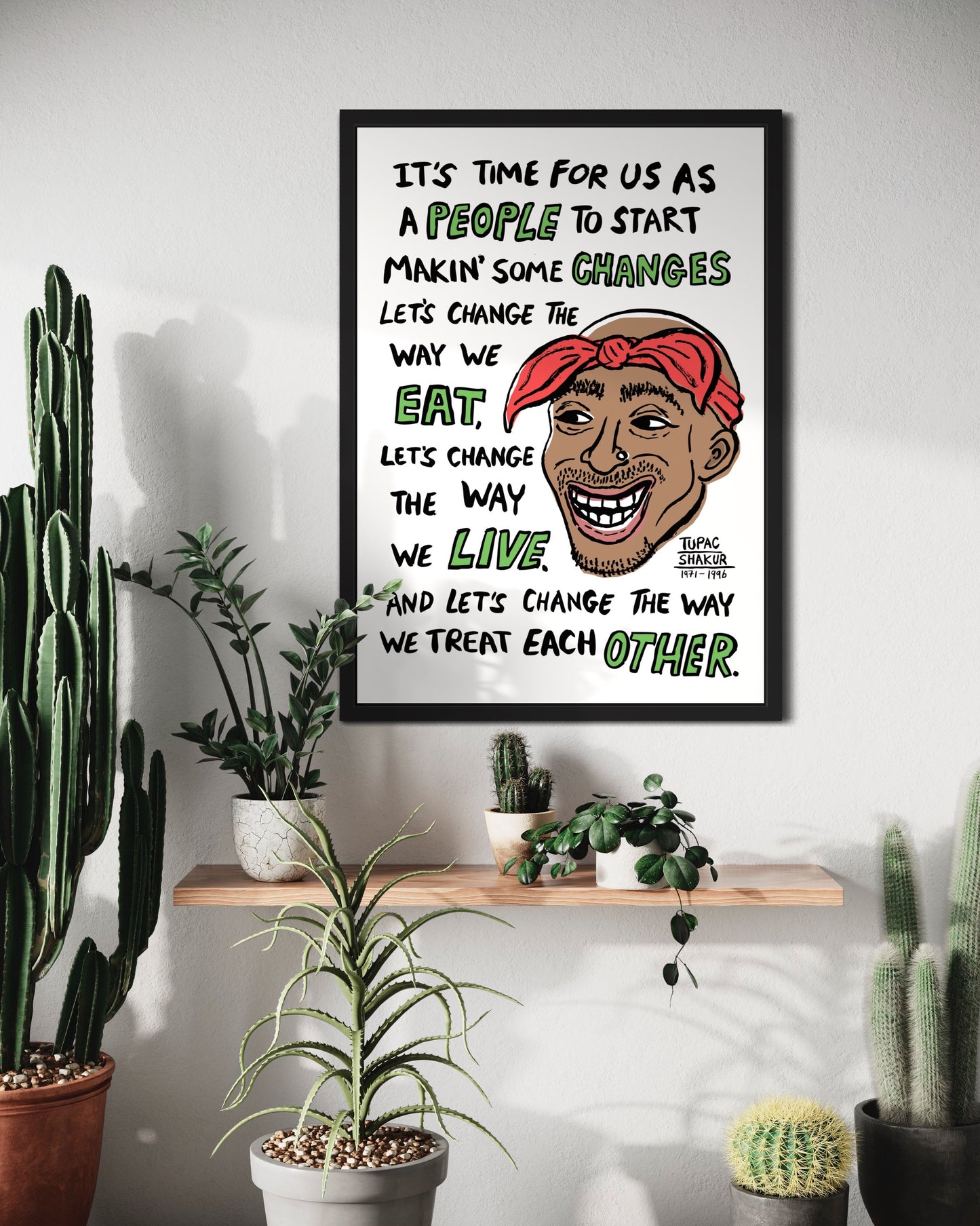 2pac Changes - Tupac print