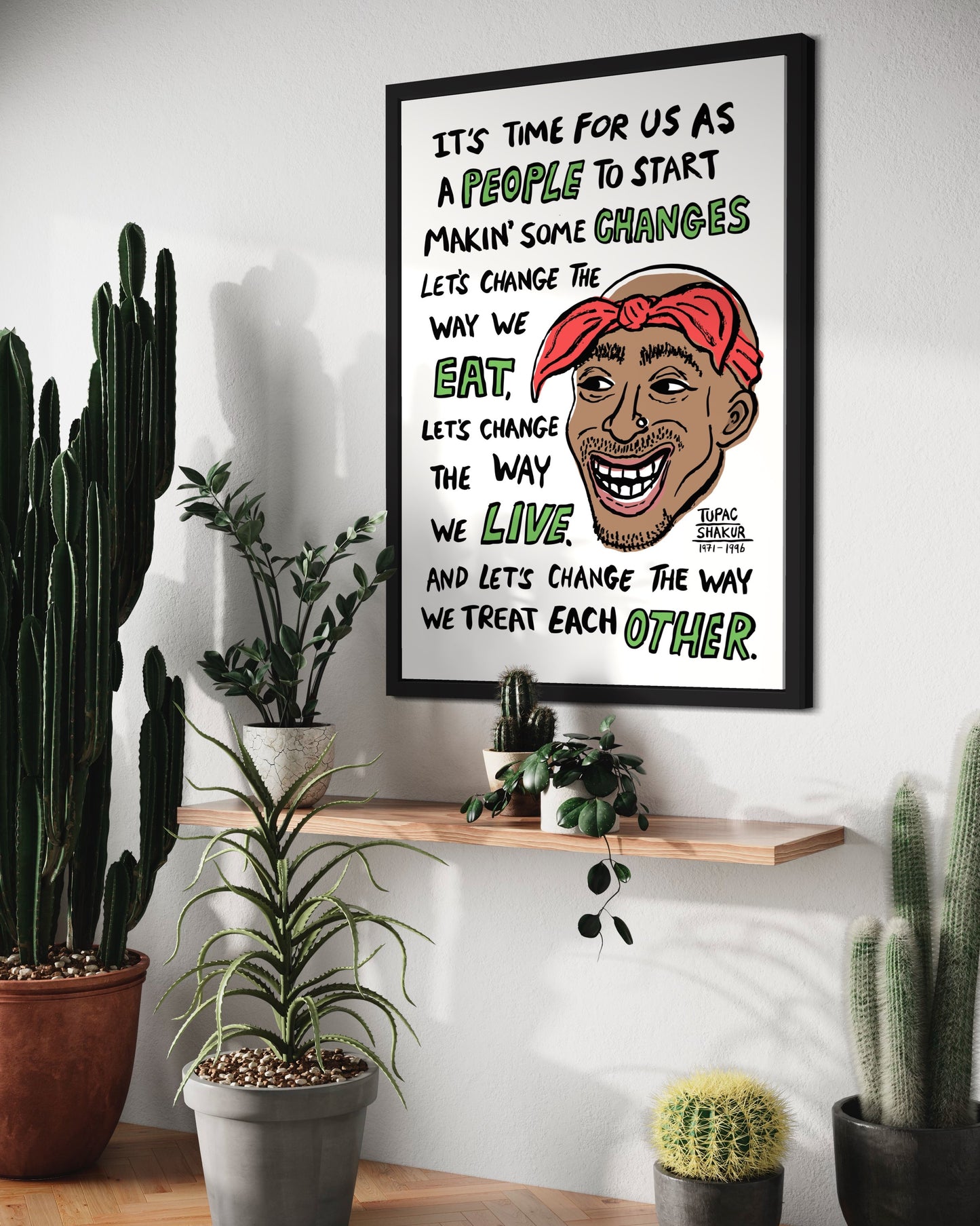 2pac Changes - Tupac print
