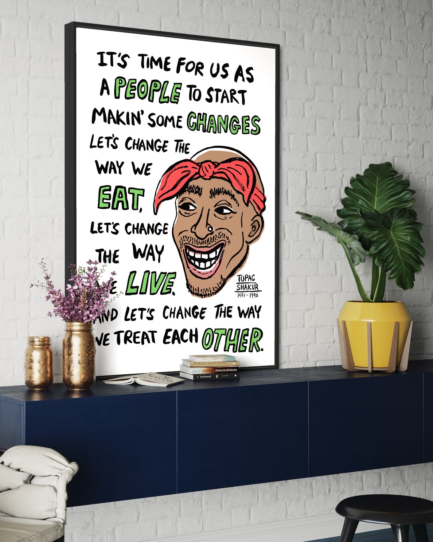 2pac Changes - Tupac print