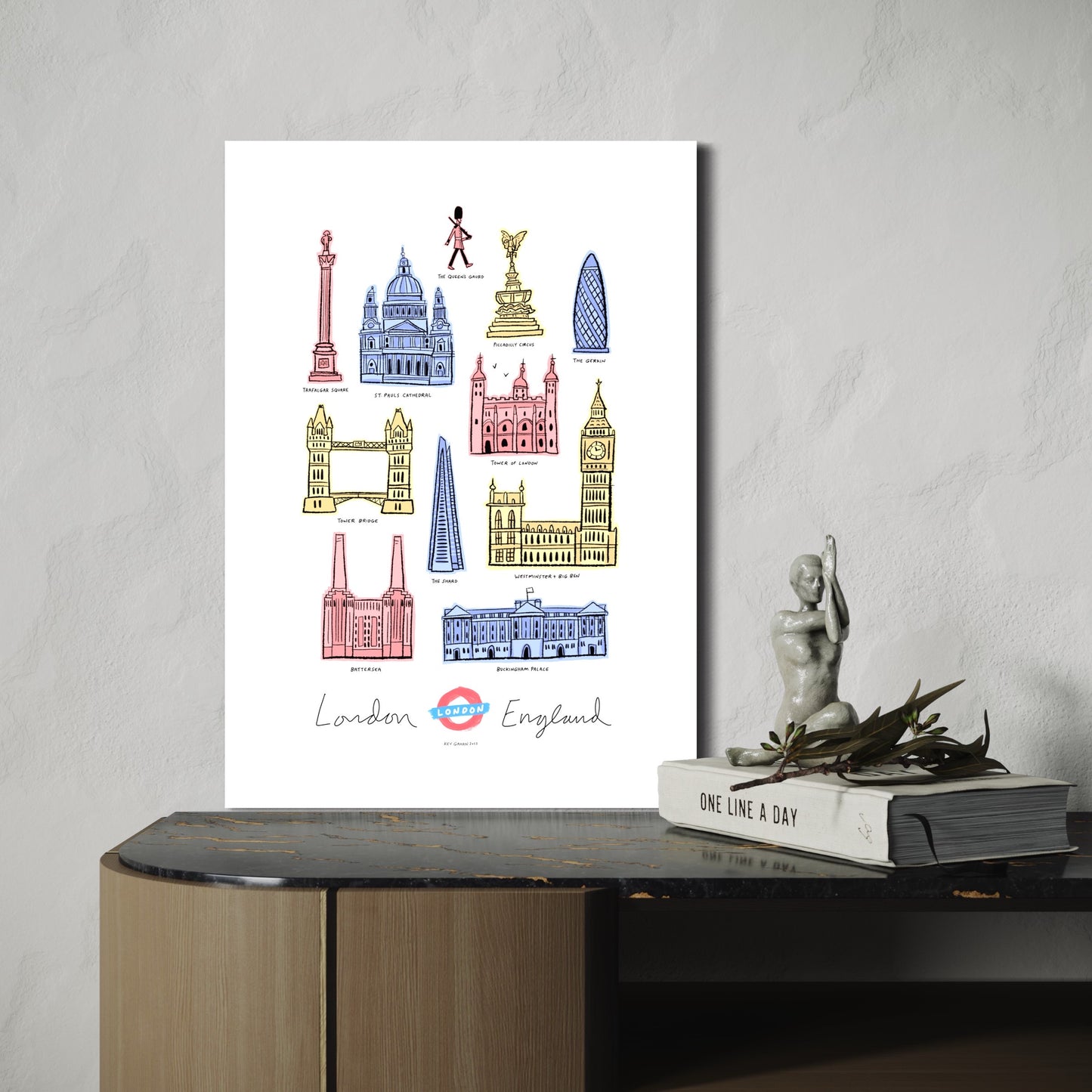 London England print