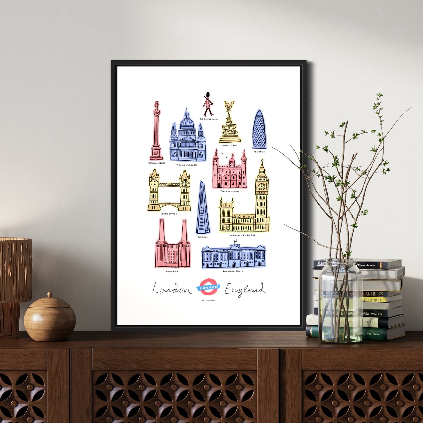 London England print