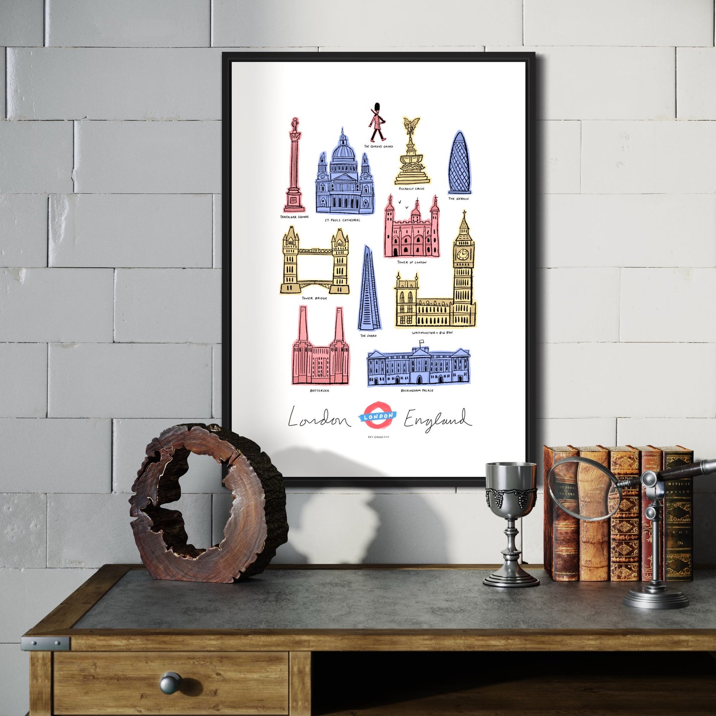 London England print