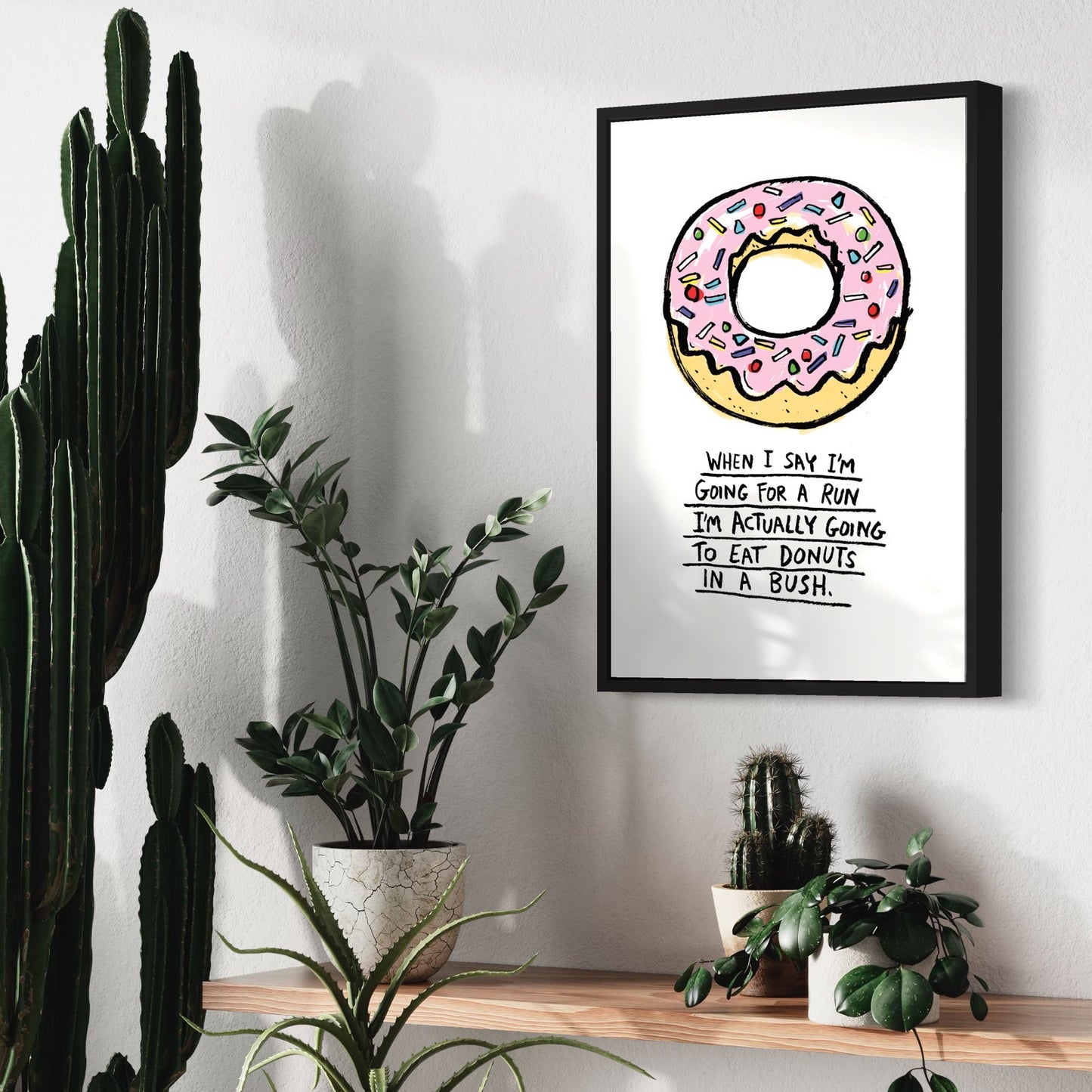 Donuts in a Bush print