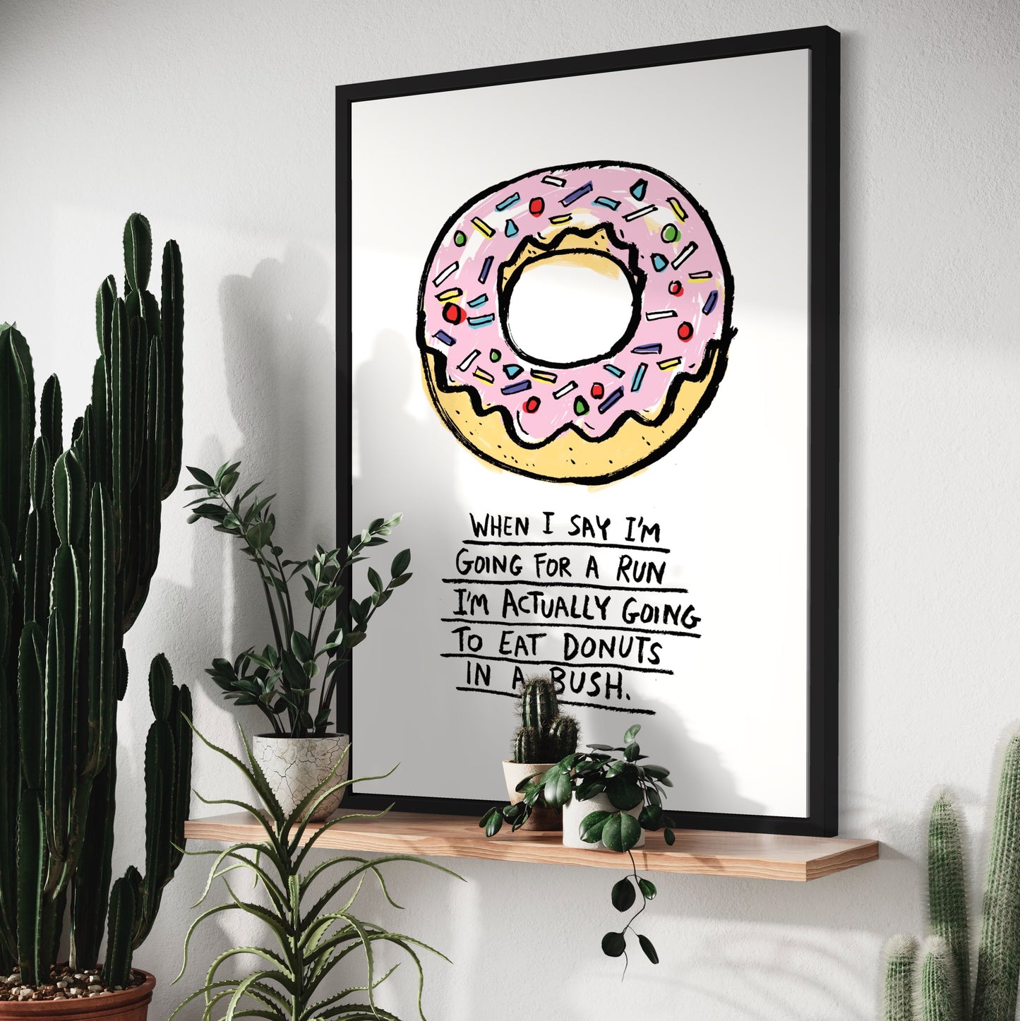 Donuts in a Bush print