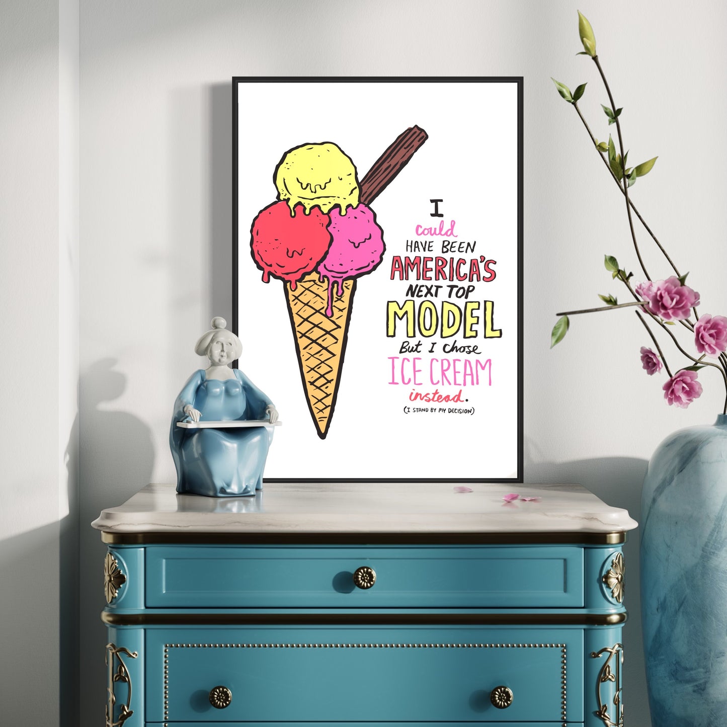Ice-cream Model print