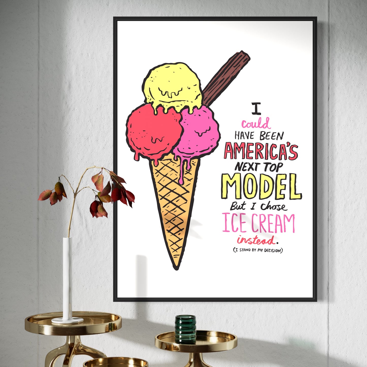 Ice-cream Model print