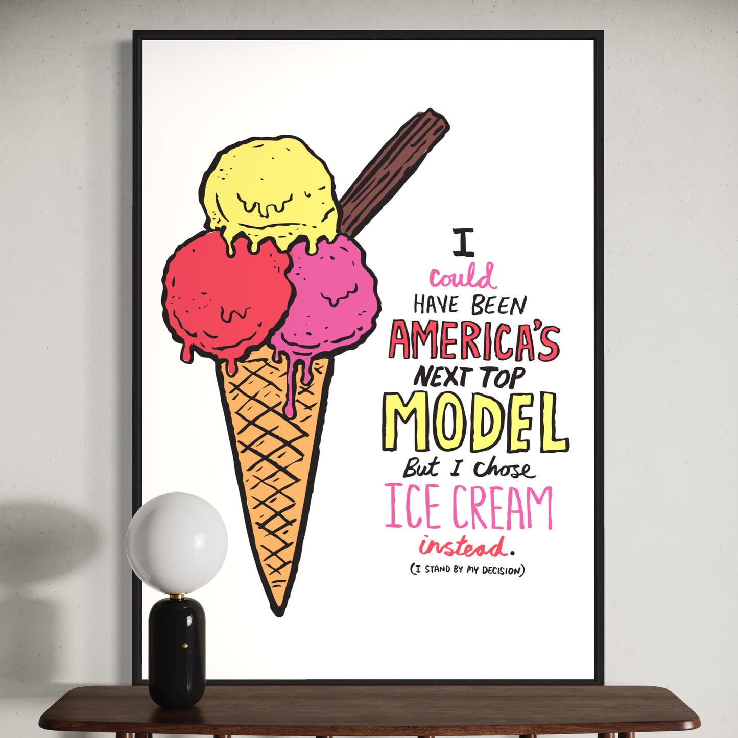Ice-cream Model print