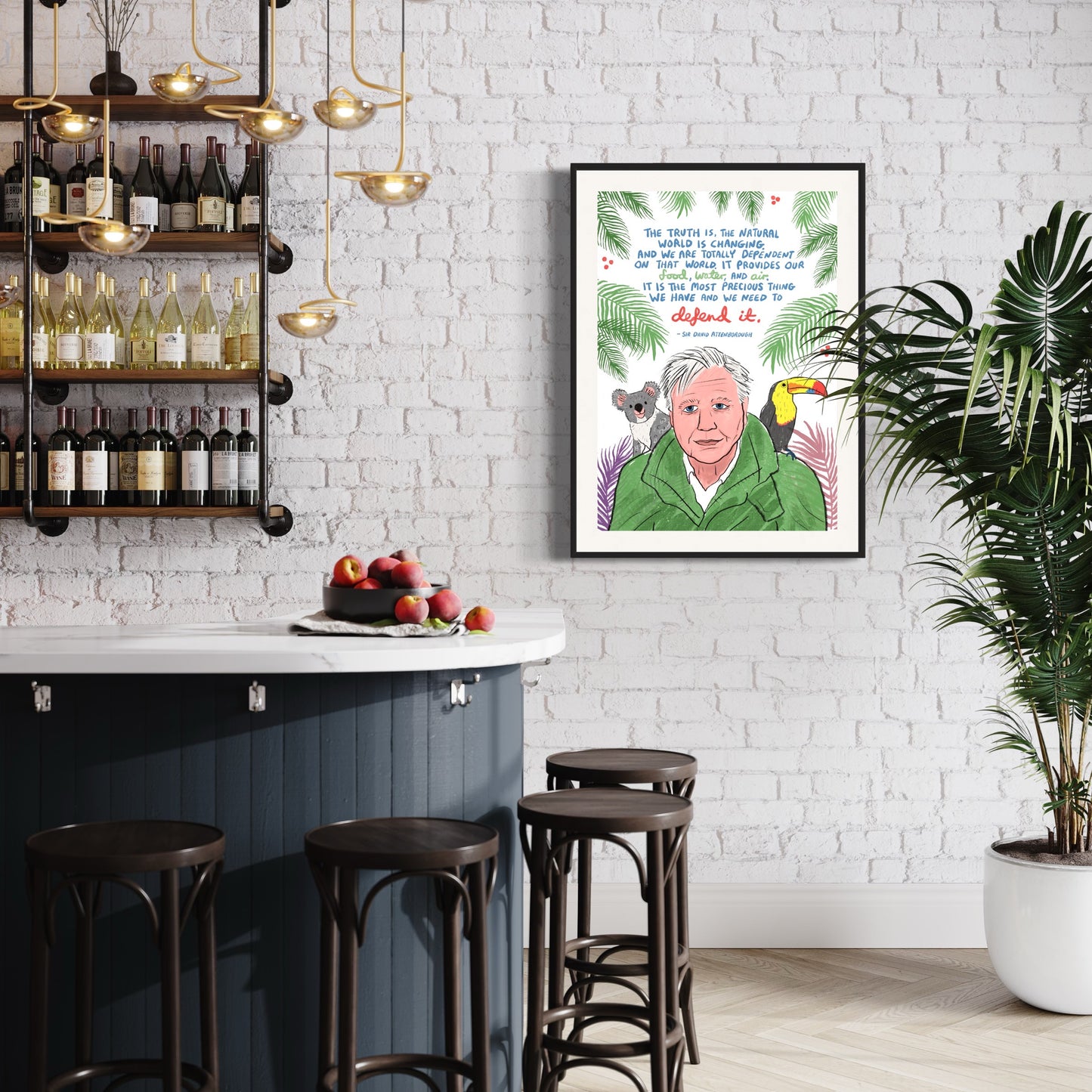 David Attenborough print