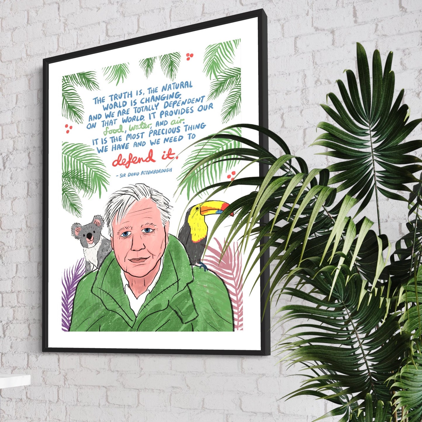 David Attenborough print