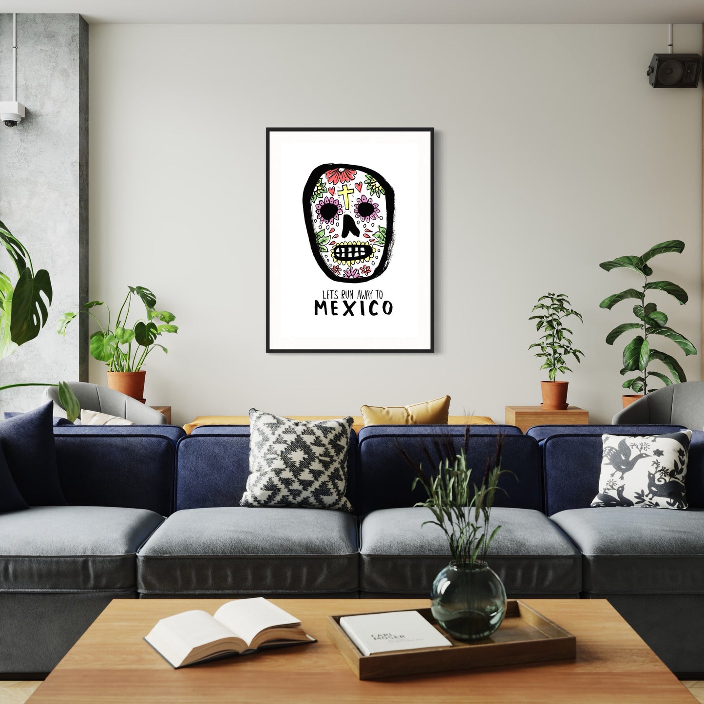 Let's Run Away to Mexico print