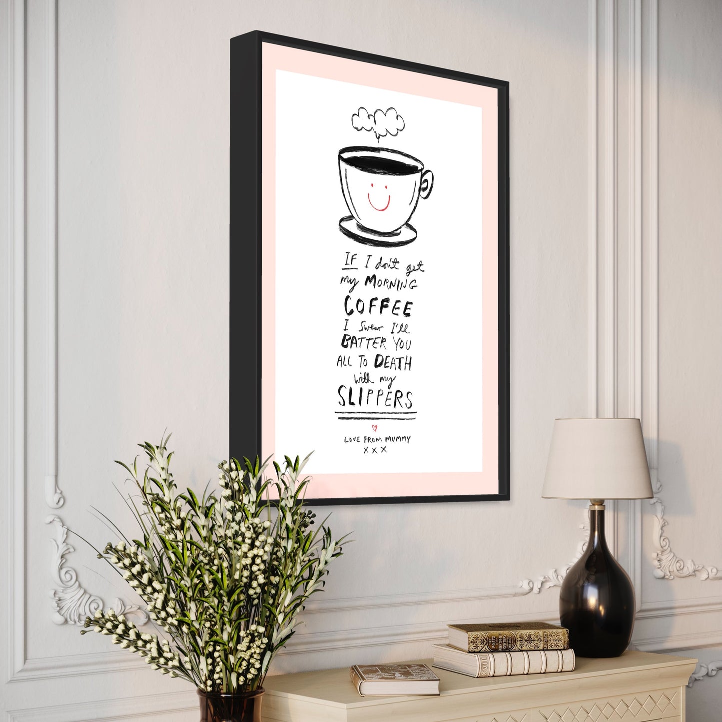 Morning Coffee / Slippers print
