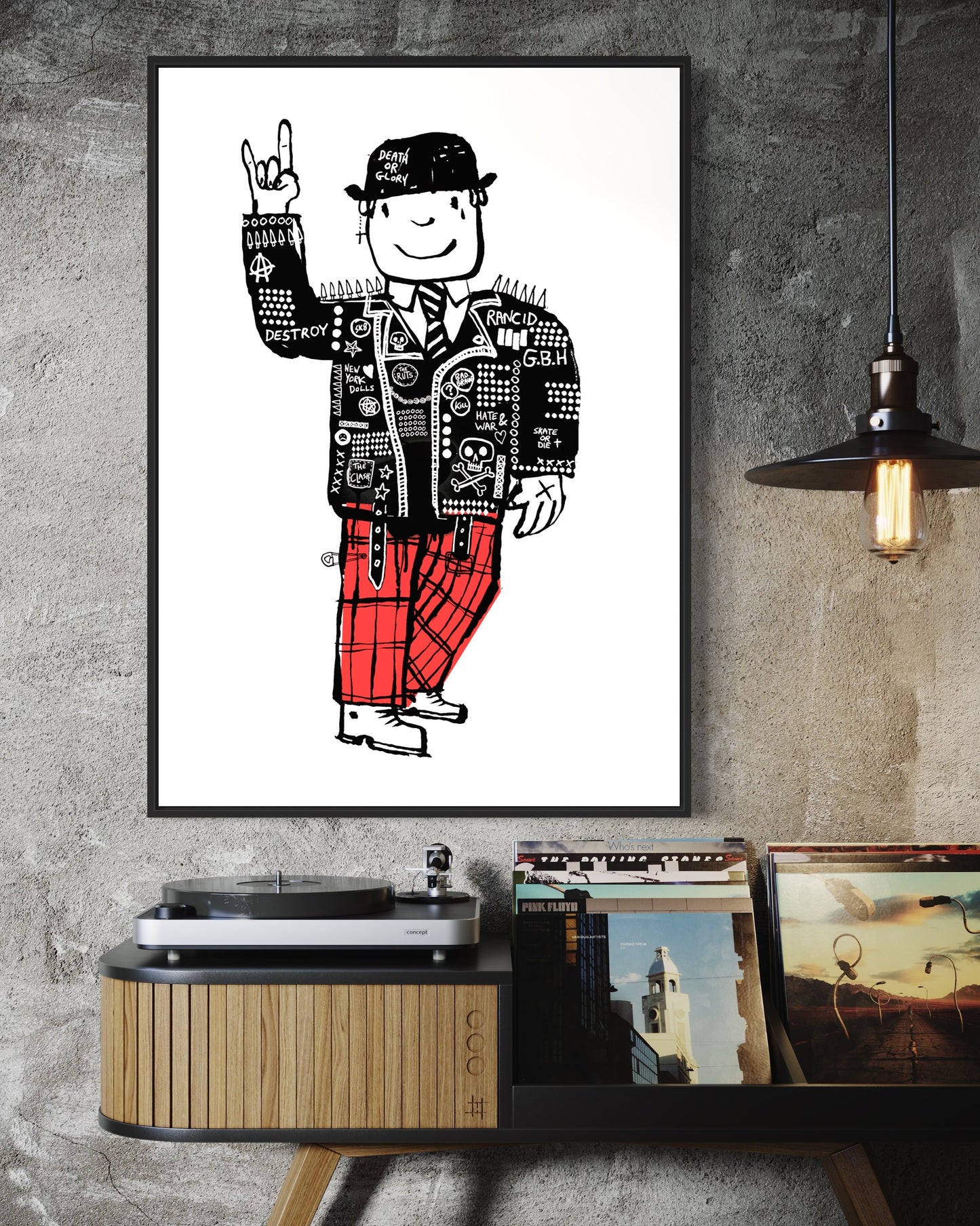Mr Benn the Punk print