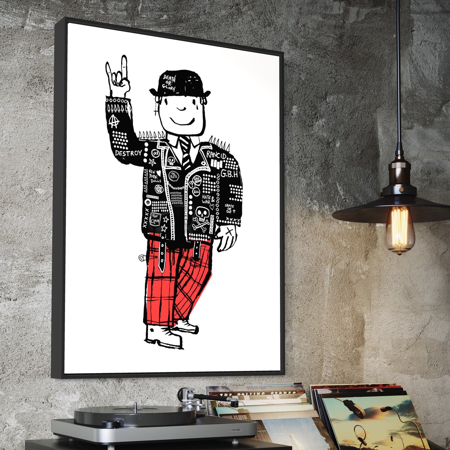 Mr Benn the Punk print