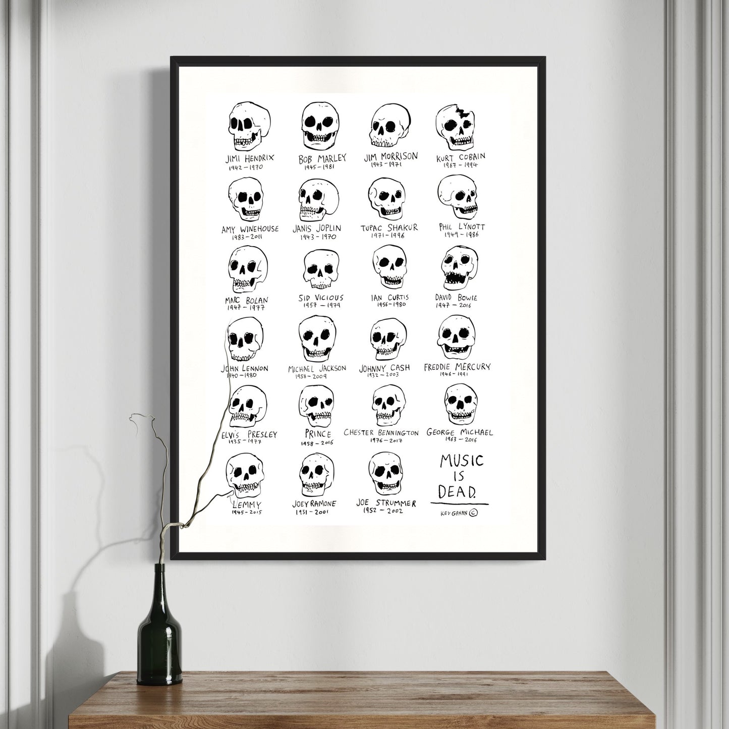 Music is Dead print