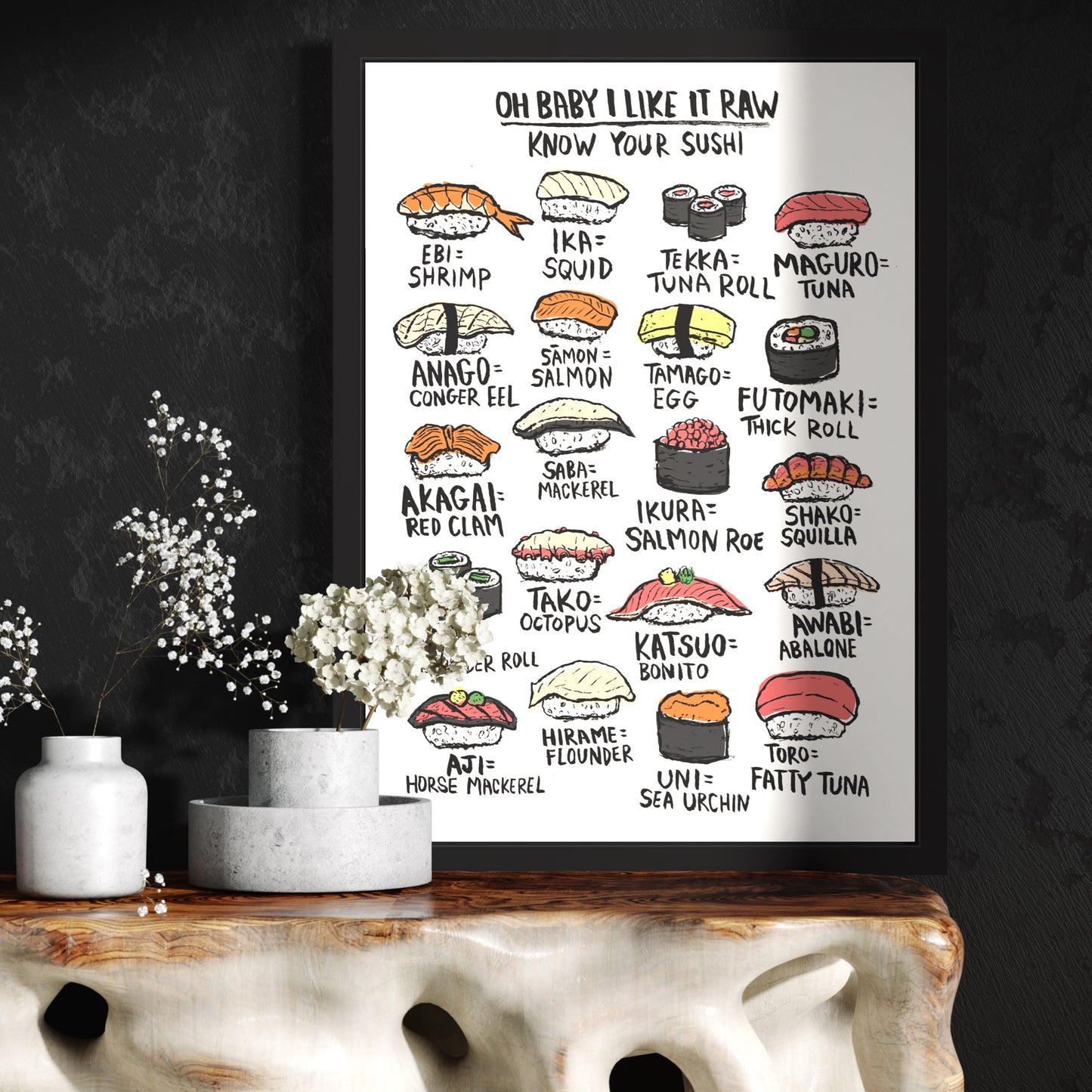 Sushi print