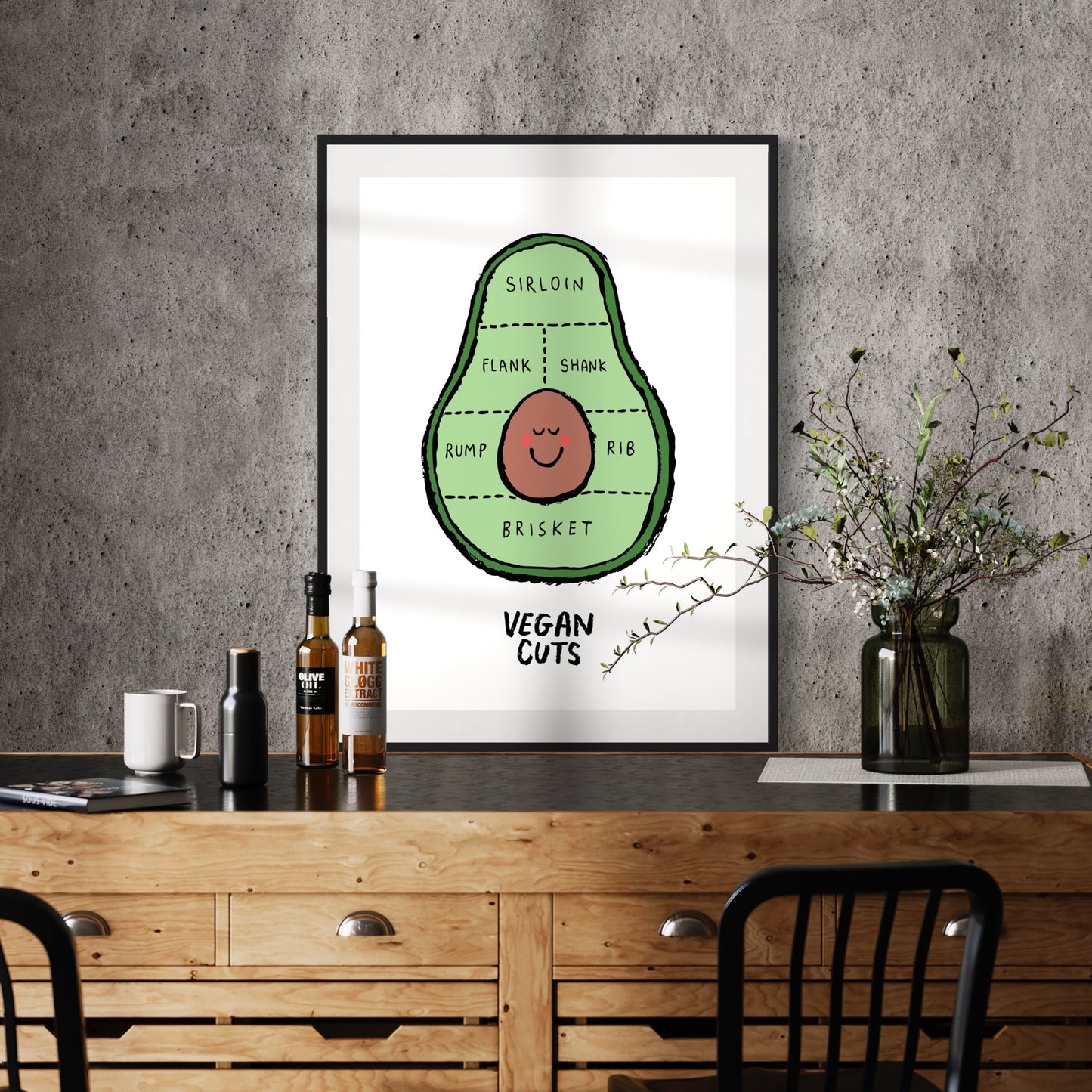 Vegan Cuts - Avo print