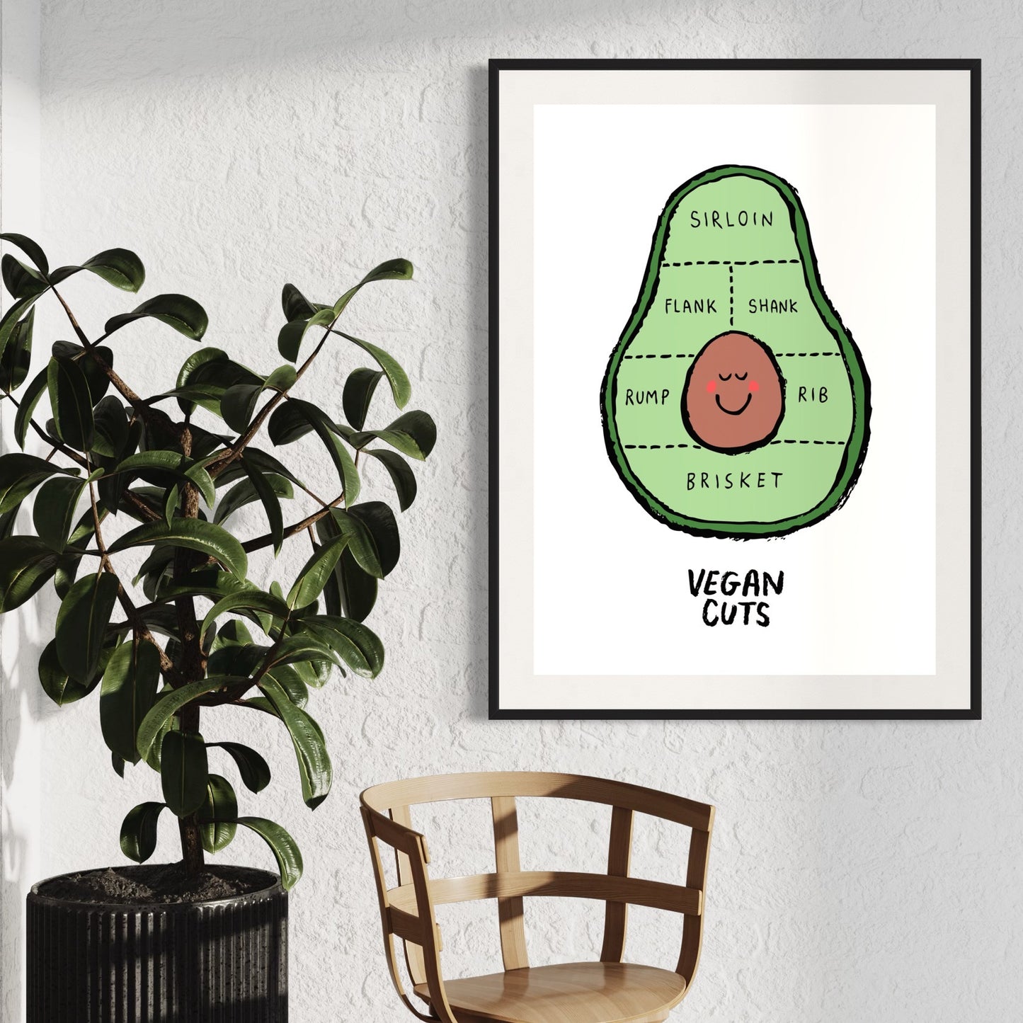 Vegan Cuts - Avo print