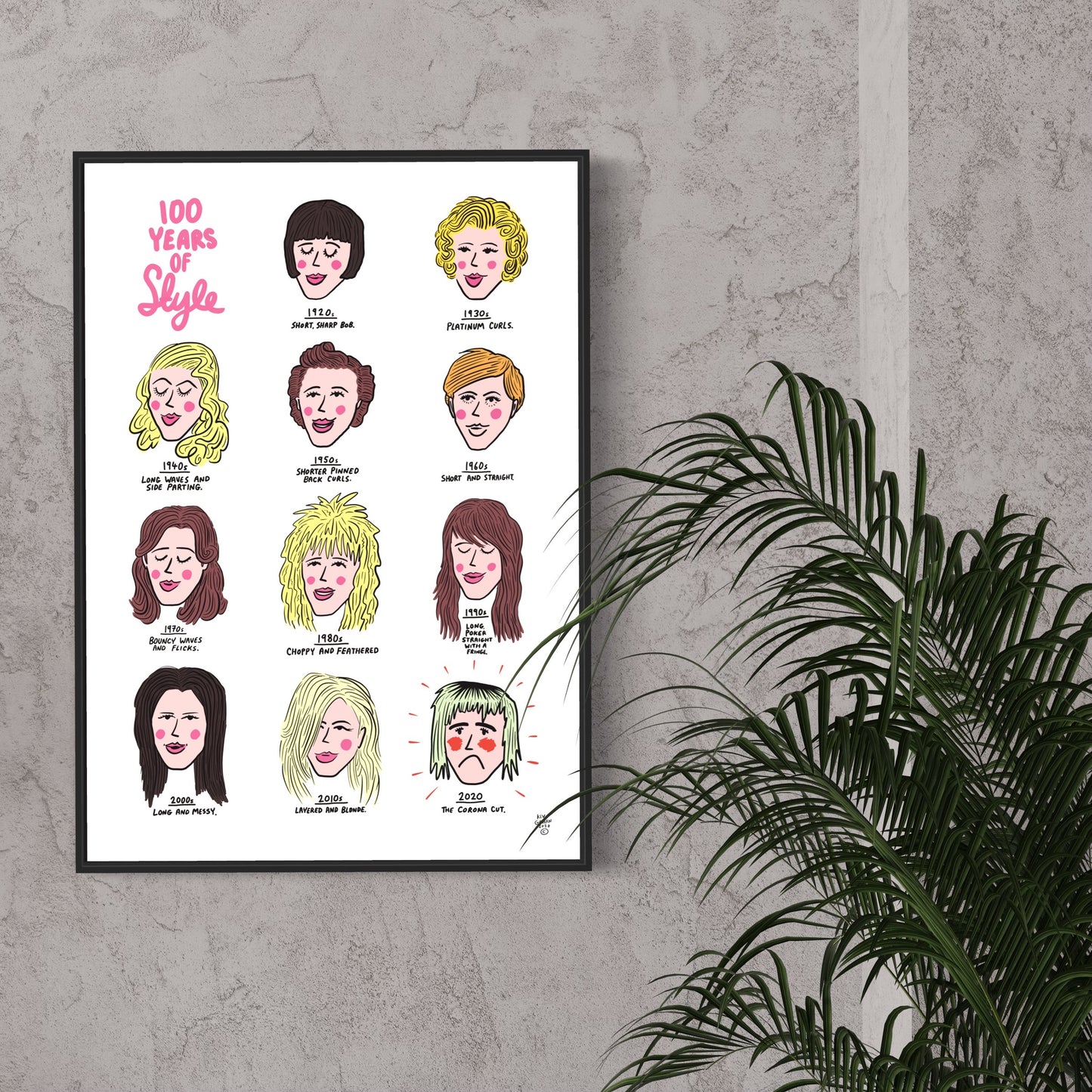 100 years of style, Covid Cut print