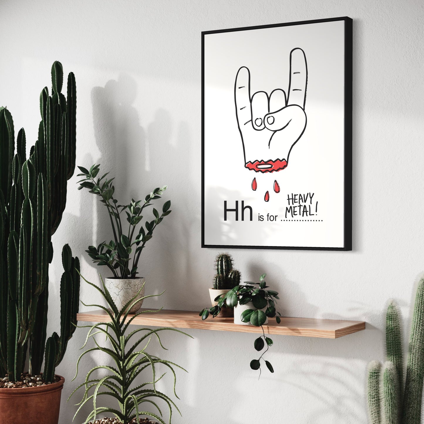 H is for Heavy Metal print