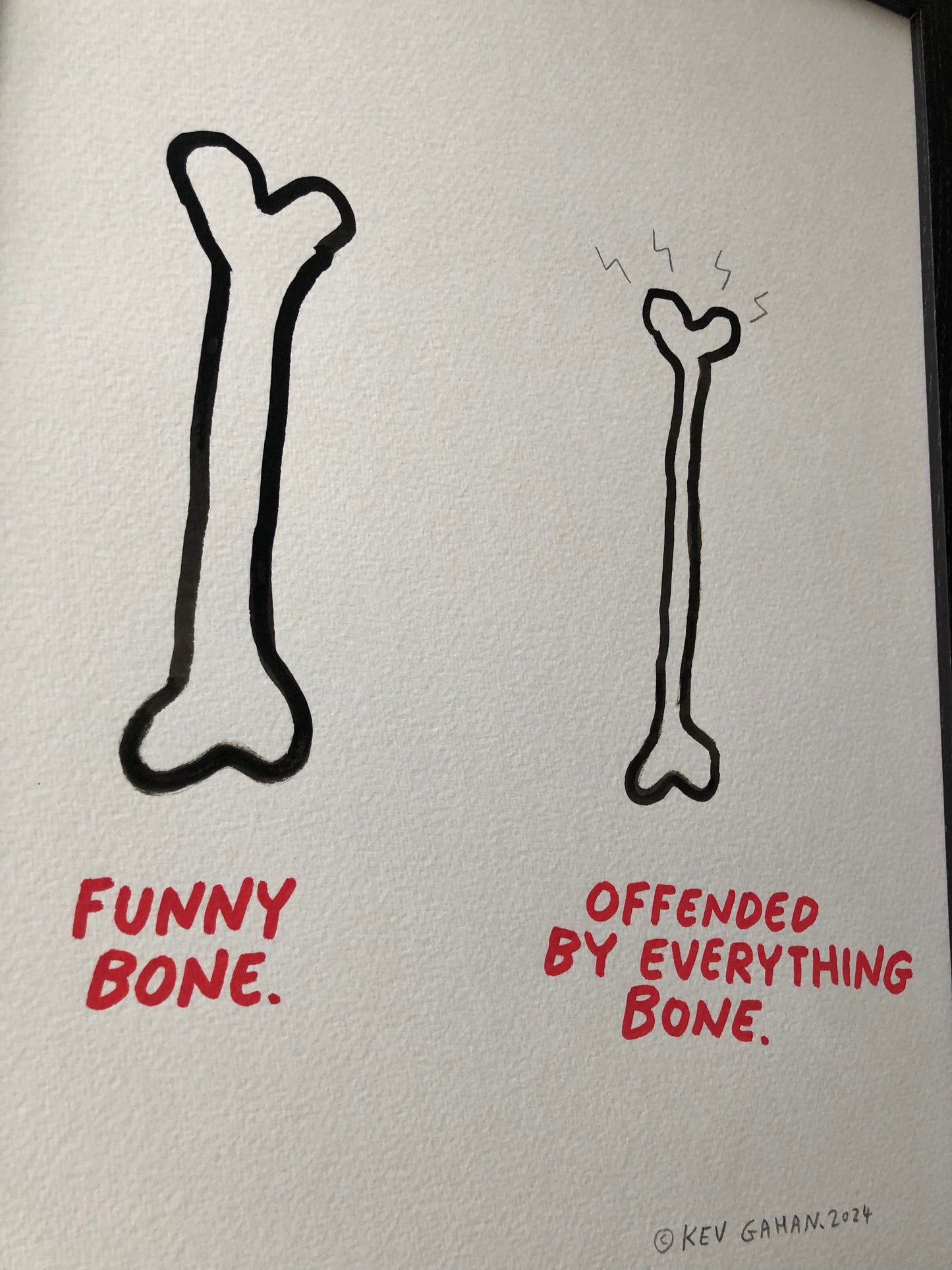 Funny / Offended Bone - Original Artwork