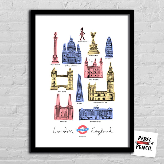 London England print