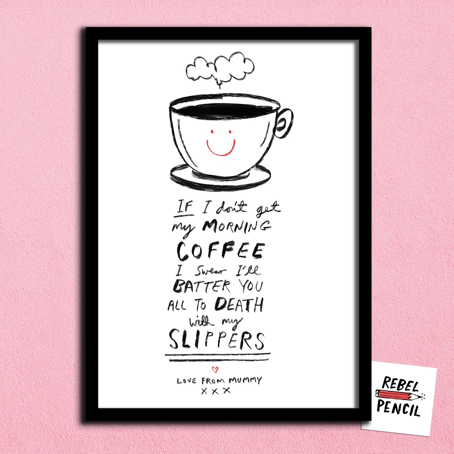 Morning Coffee / Slippers print