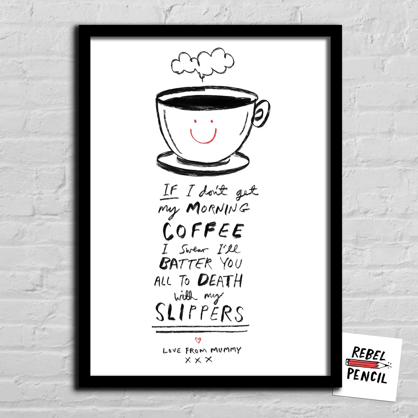 Morning Coffee / Slippers print
