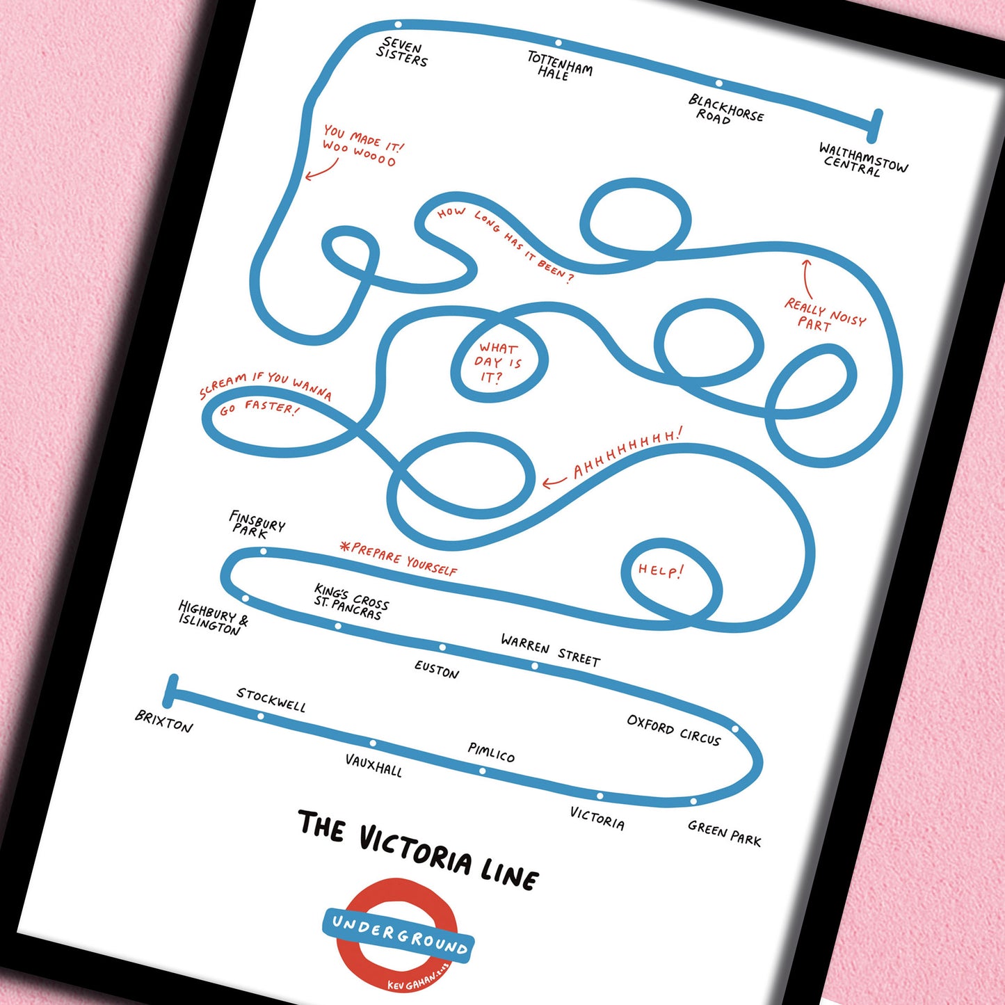 Victoria Line print