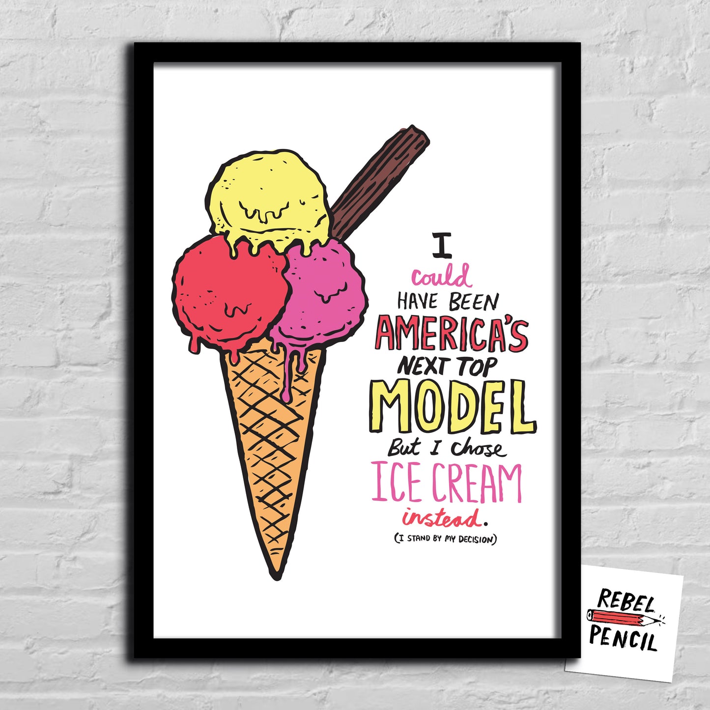 Ice-cream Model print