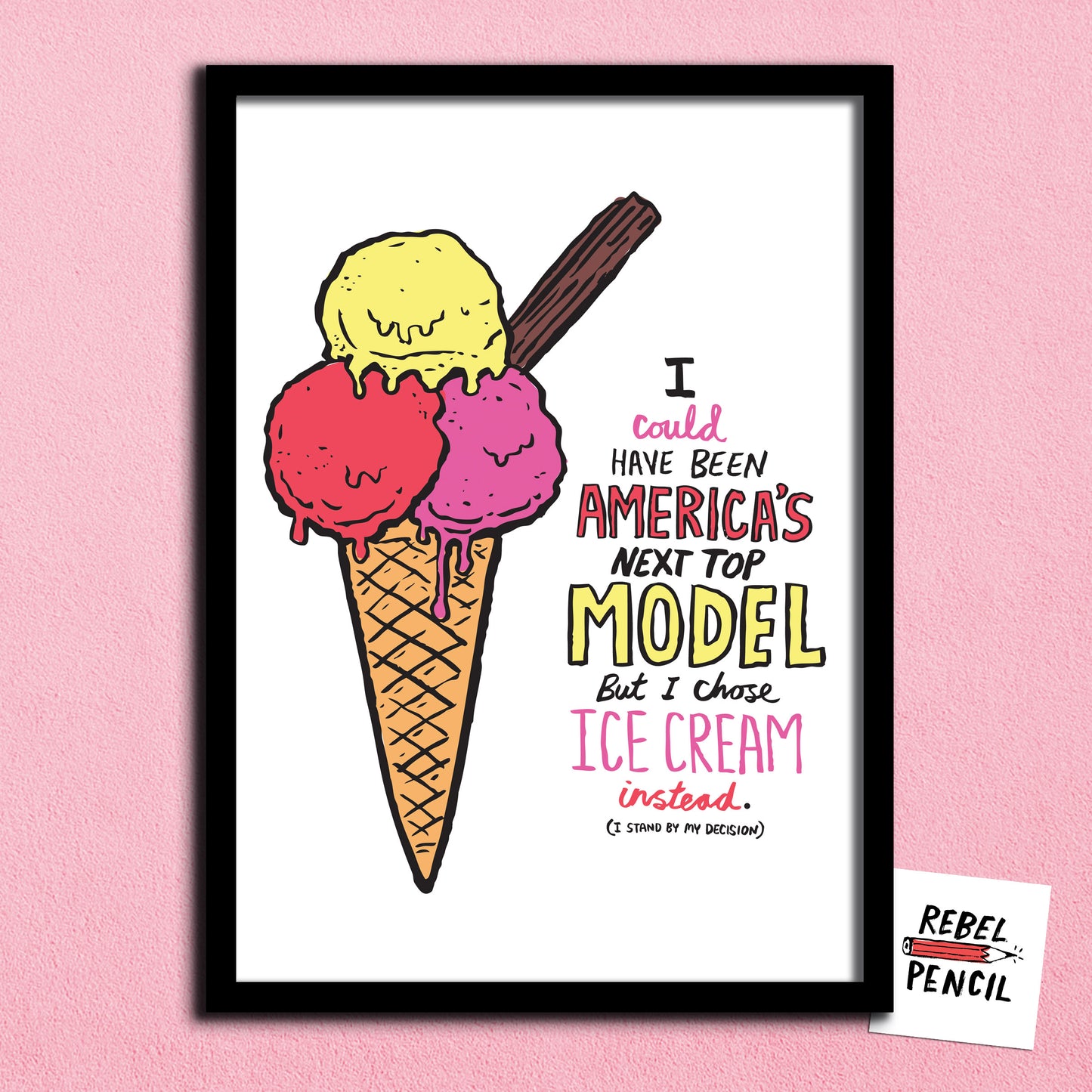 Ice-cream Model print