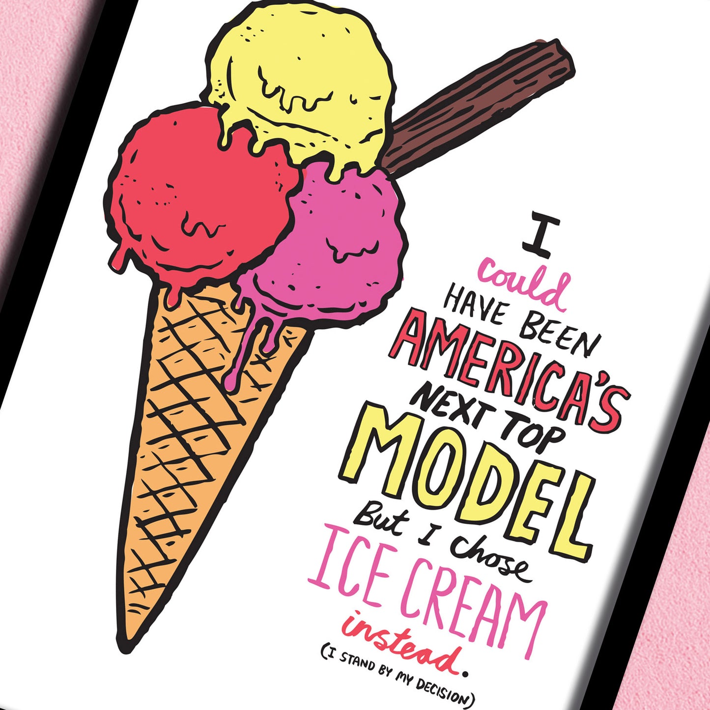 Ice-cream Model print