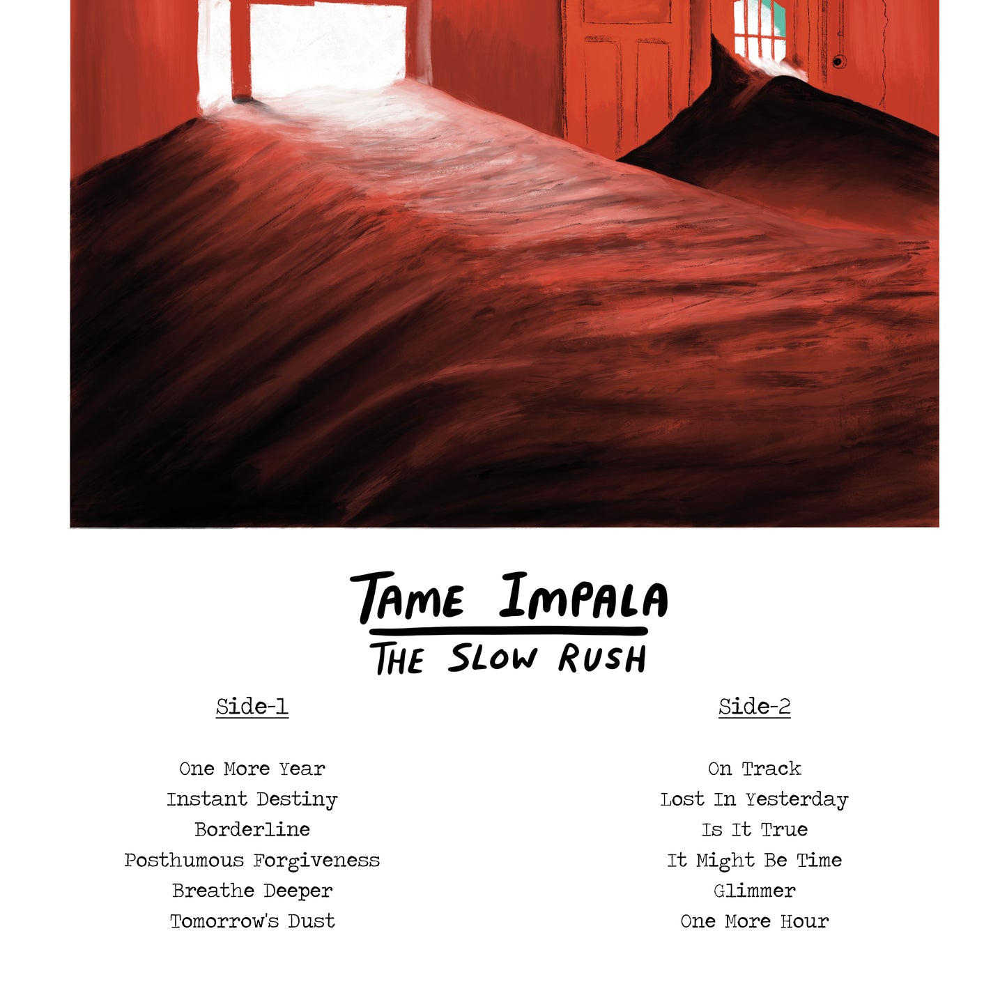 TAME IMPALA THE SLOW RUSH PRINT