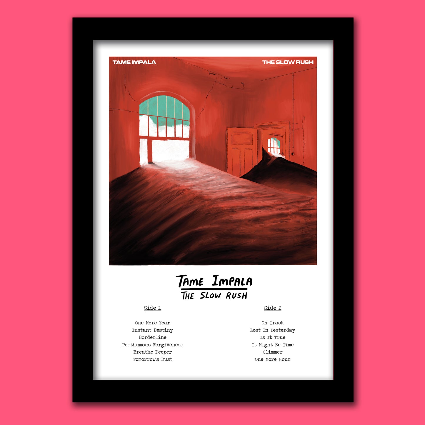 TAME IMPALA THE SLOW RUSH PRINT
