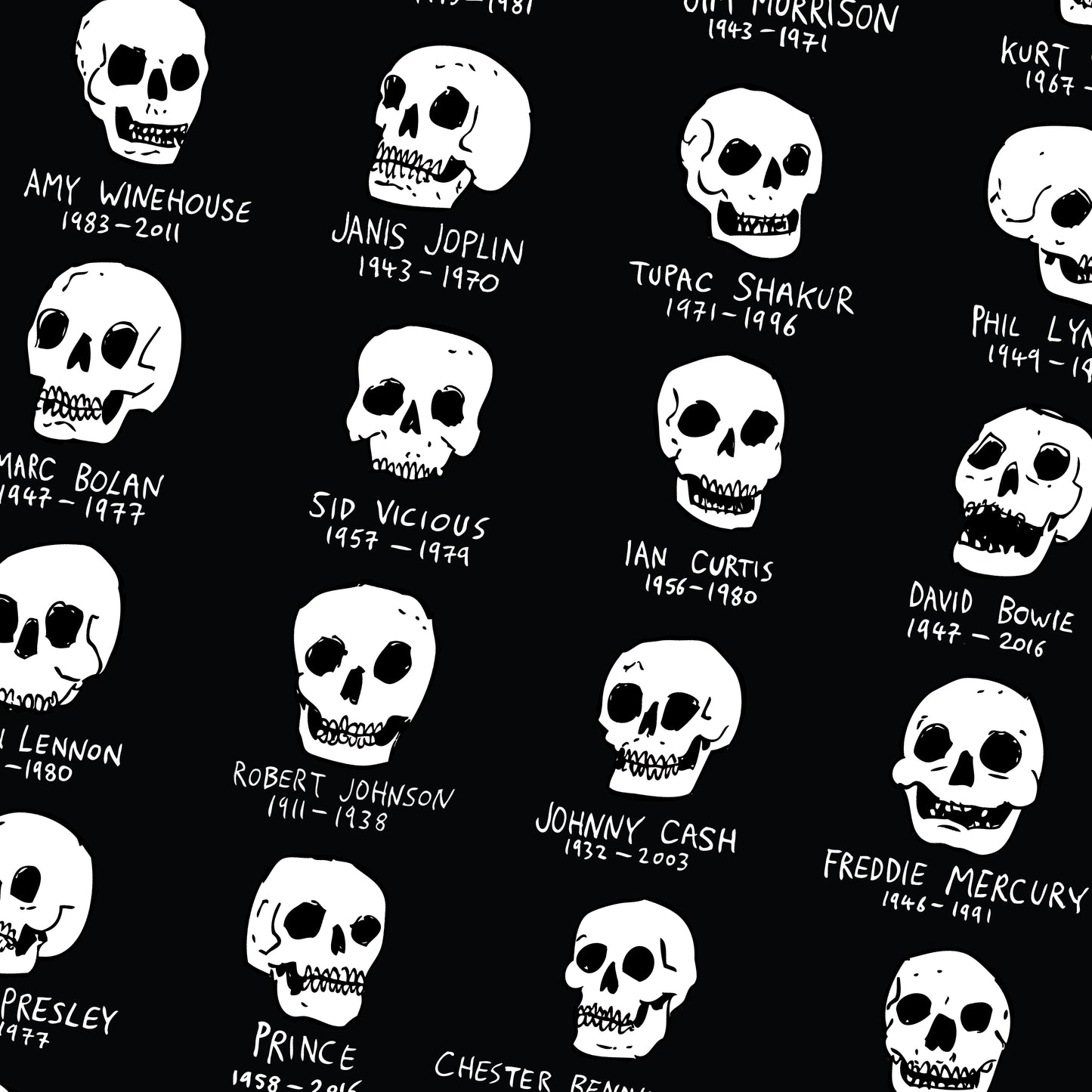 MUSIC IS DEAD T-SHIRT BLACK