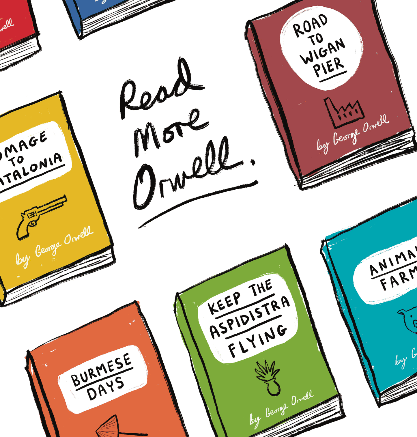 GEORGE ORWELL BOOKS PRINT