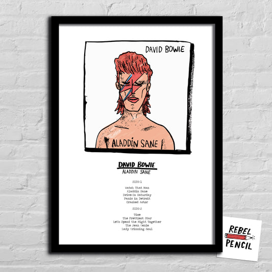 David Bowie - Aladdin Sane print