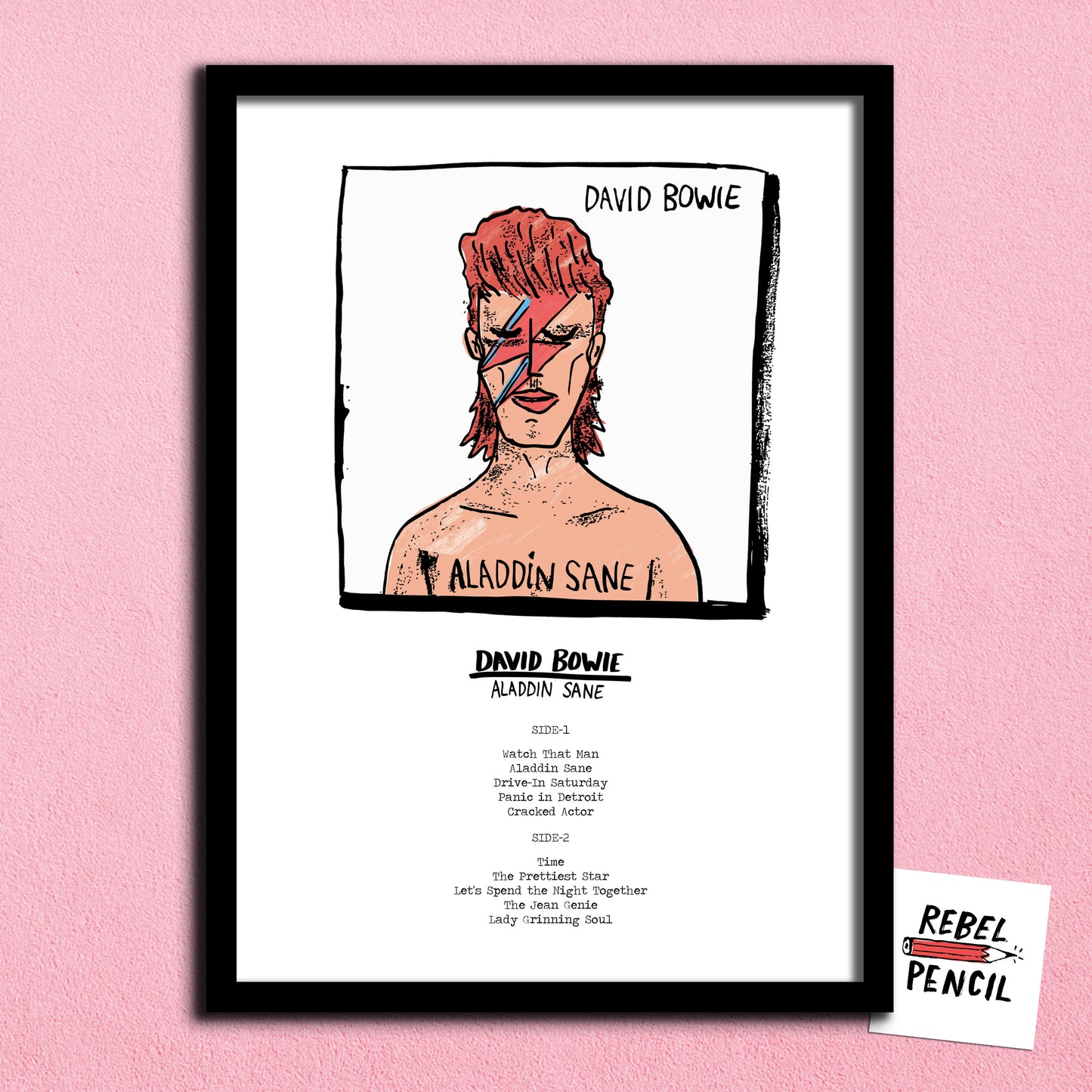 David Bowie - Aladdin Sane print