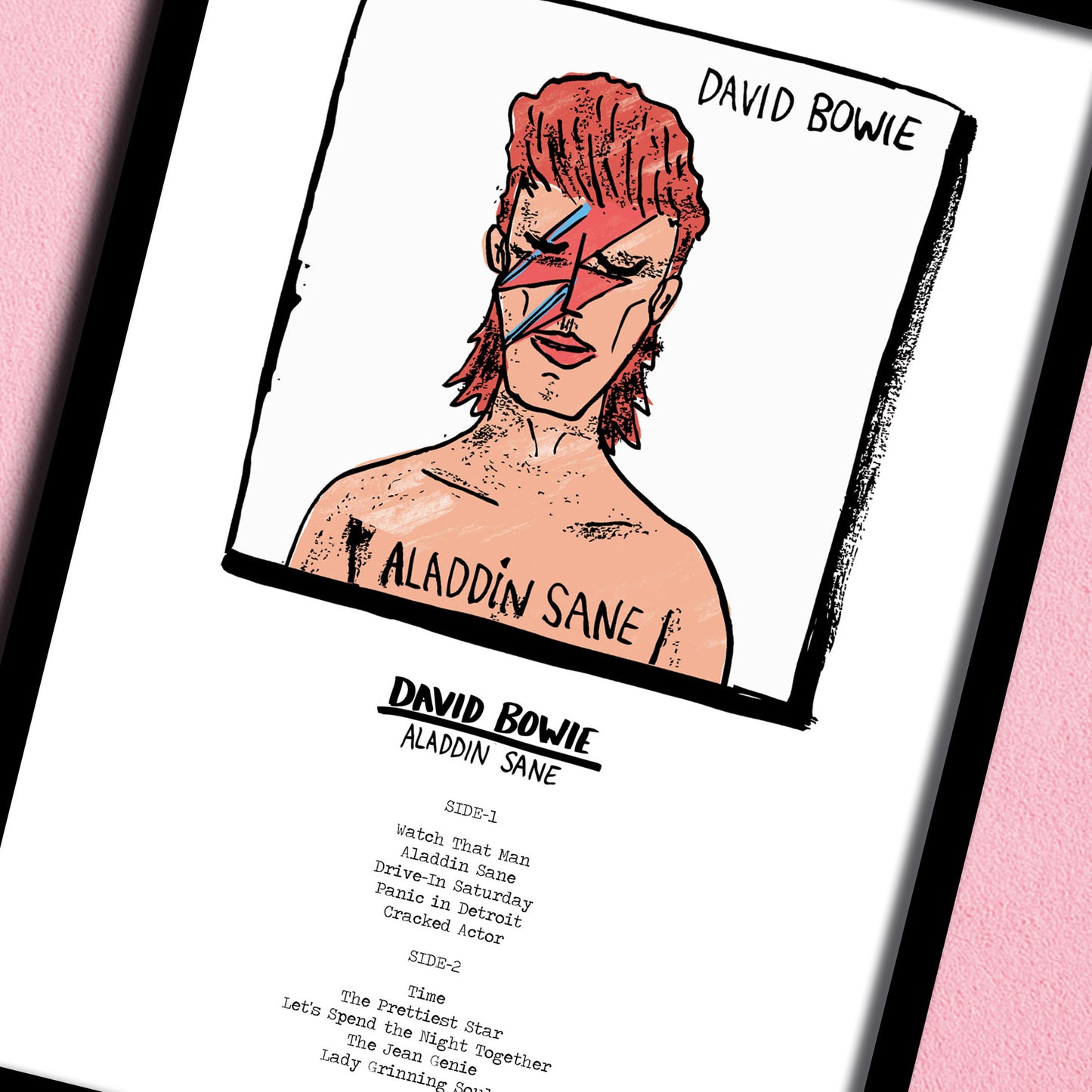 David Bowie - Aladdin Sane print