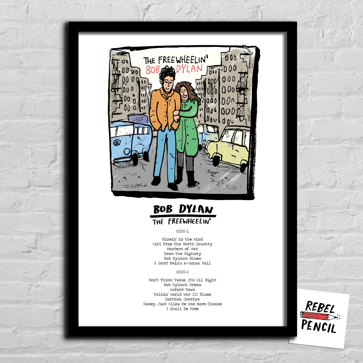 Bob Dyaln - Freewheelin' print