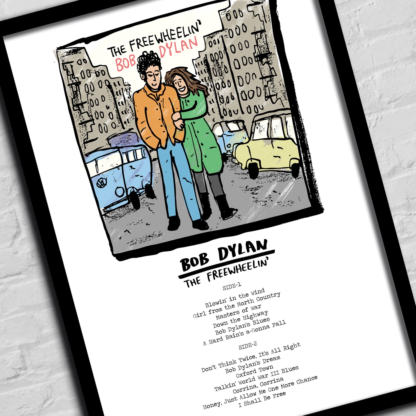 Bob Dyaln - Freewheelin' print