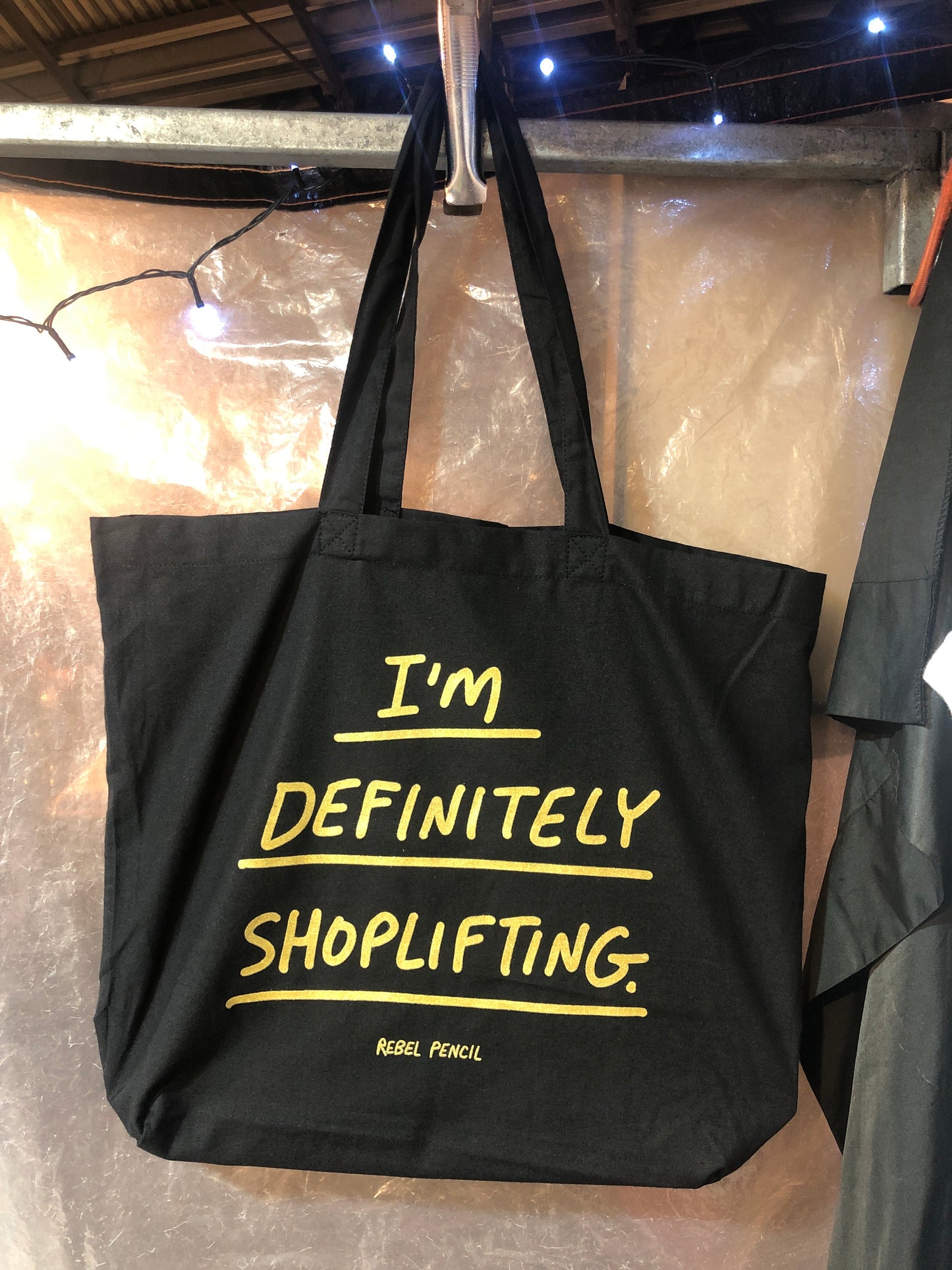 I’M DEFINITELY SHOPLIFTING TOTE