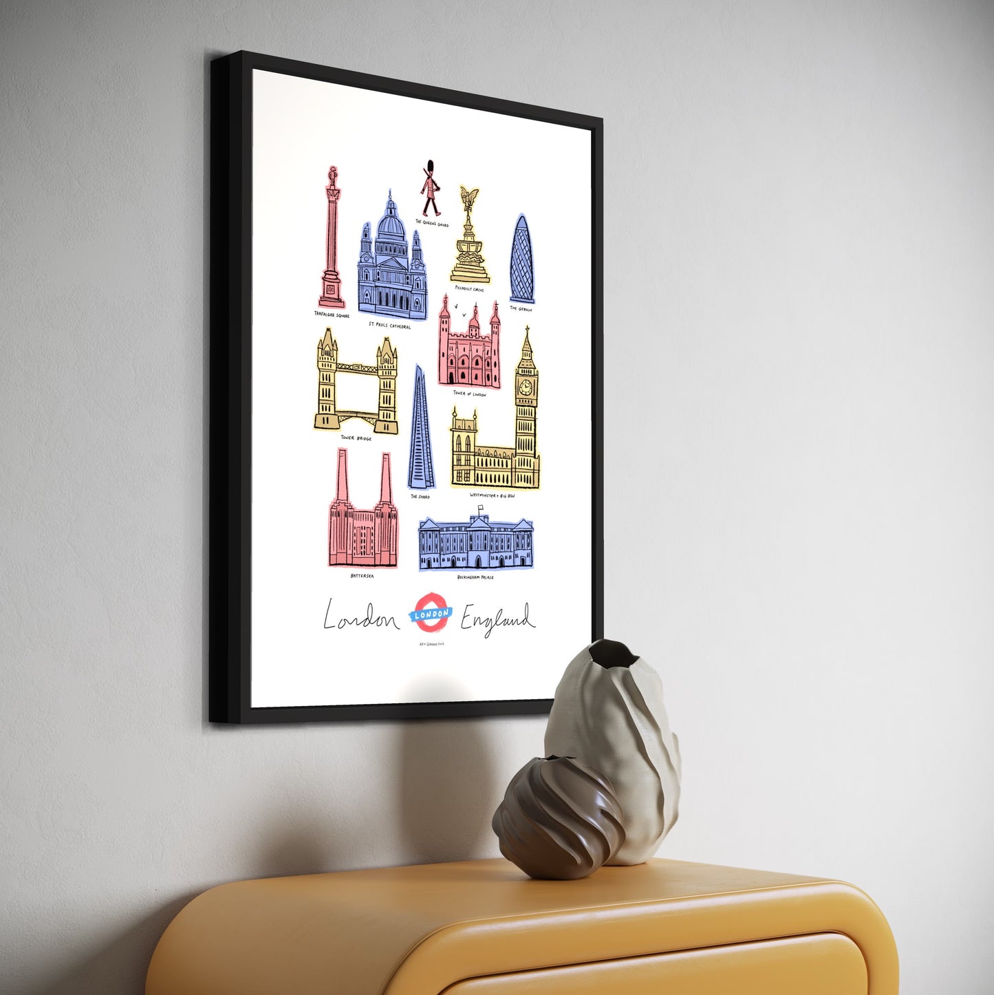 London England print