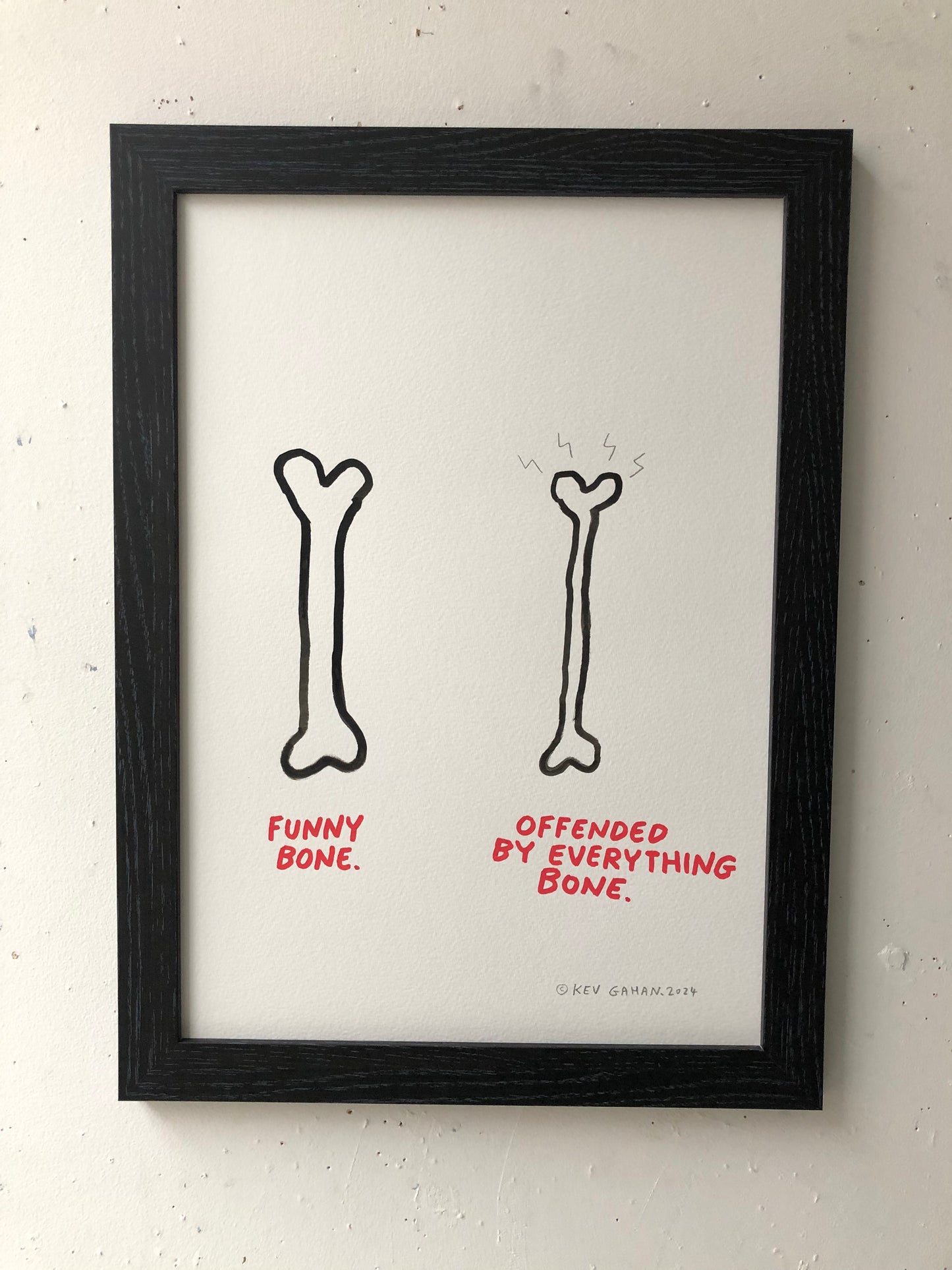 Funny / Offended Bone - Original Artwork