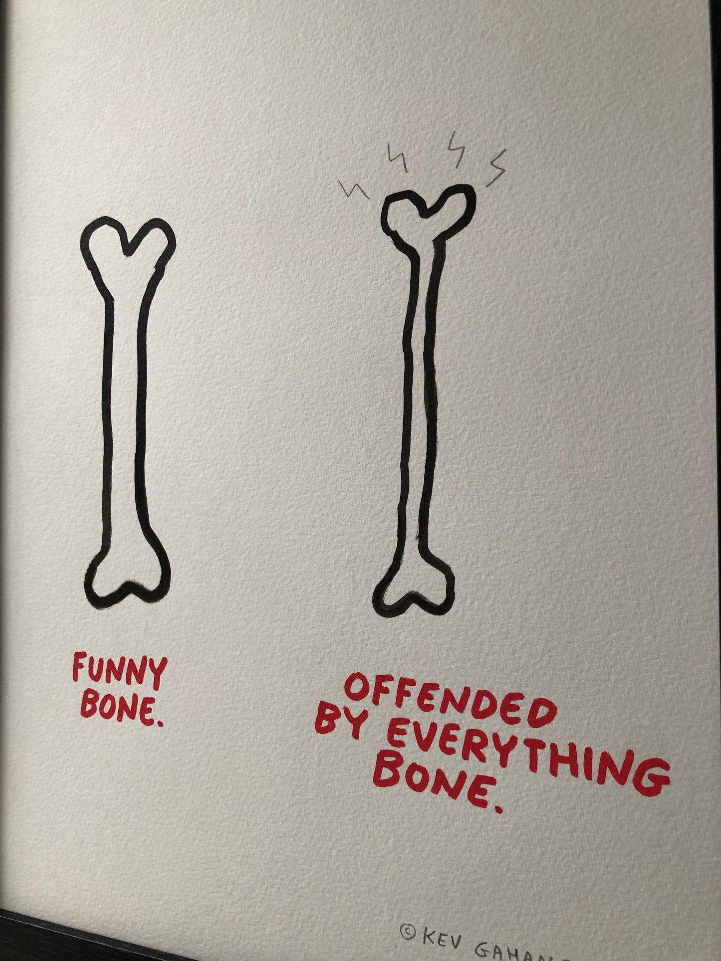 Funny / Offended Bone - Original Artwork